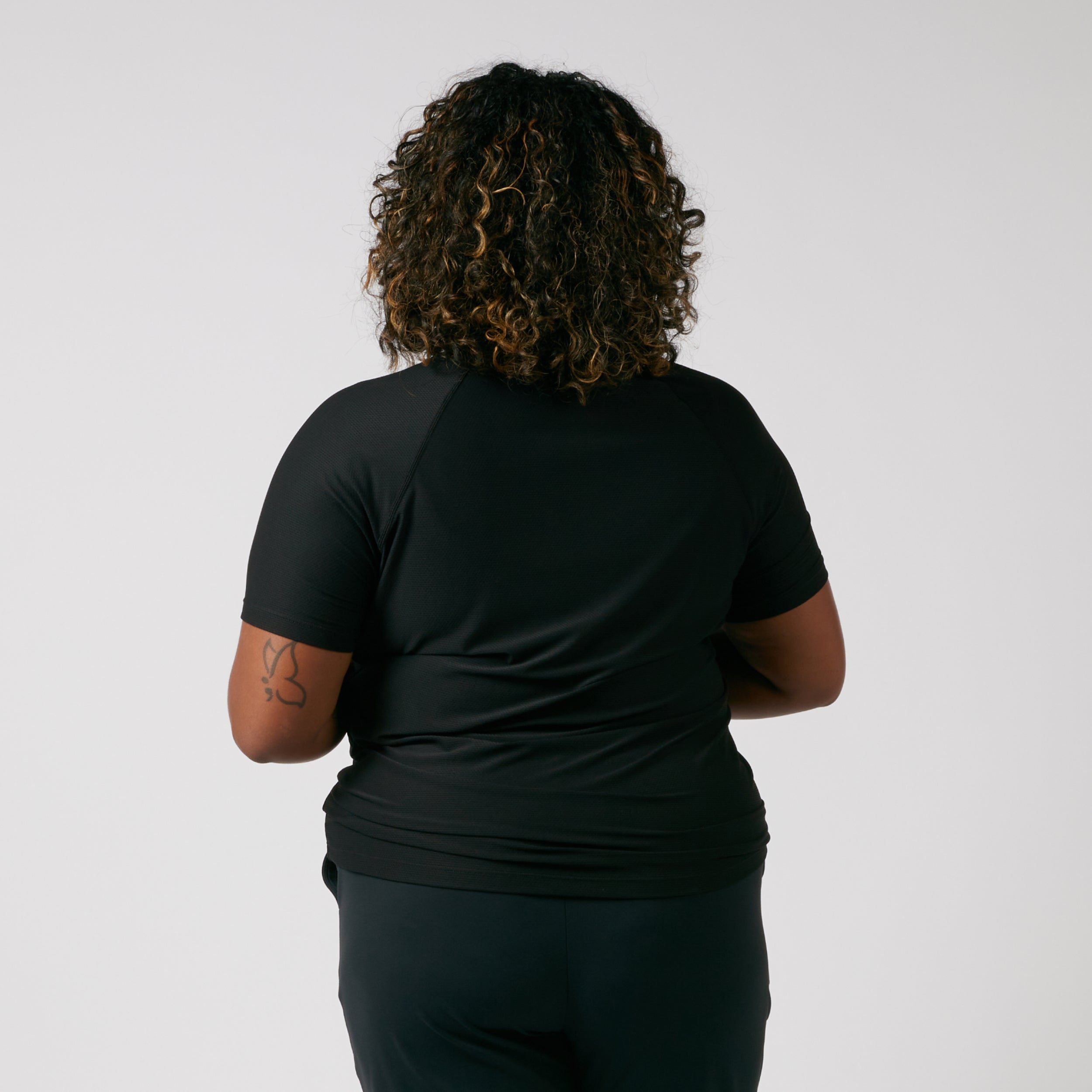 Solarmesh Raglan Tee - Black