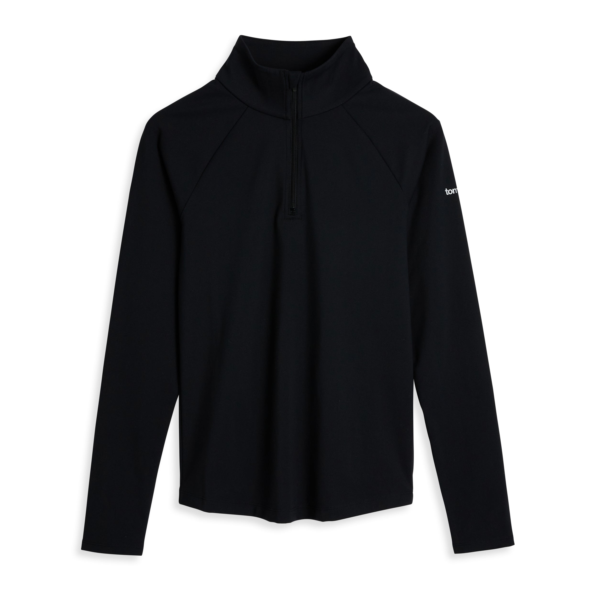 Long Sleeve Quarter Zip Top - Black