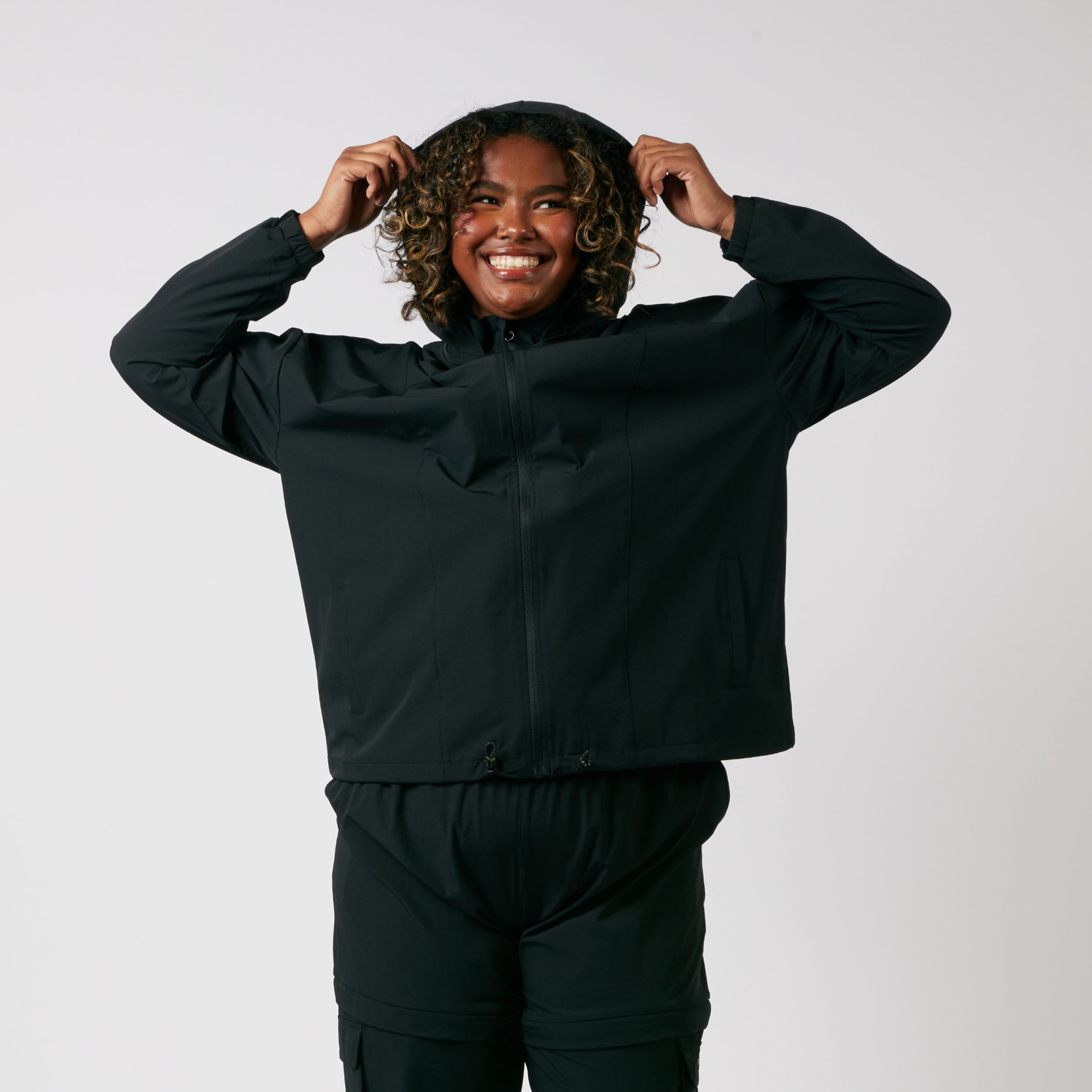 Zip-Off Windbreaker - Black