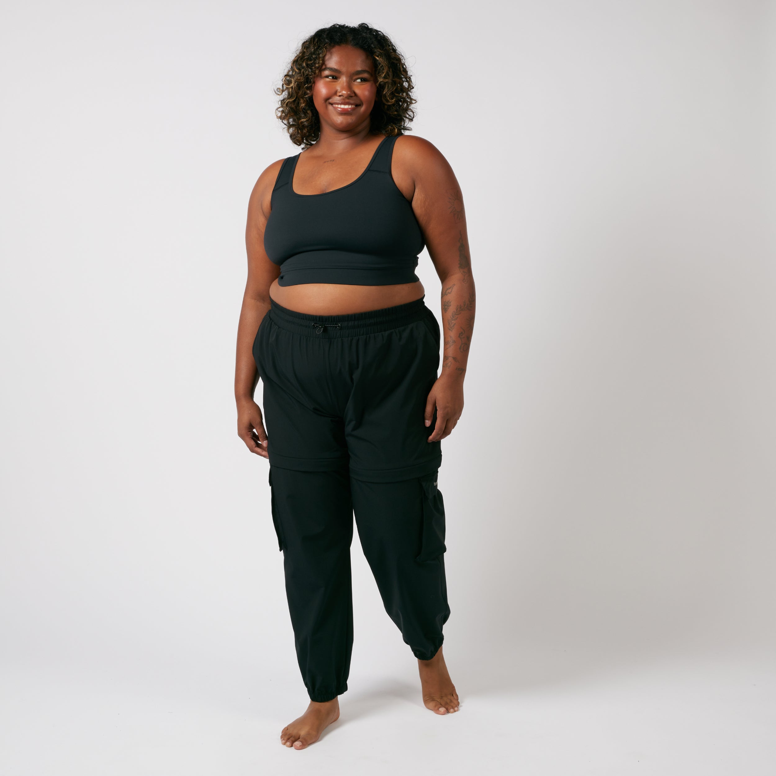 Zip-Off Running Jogger - Black