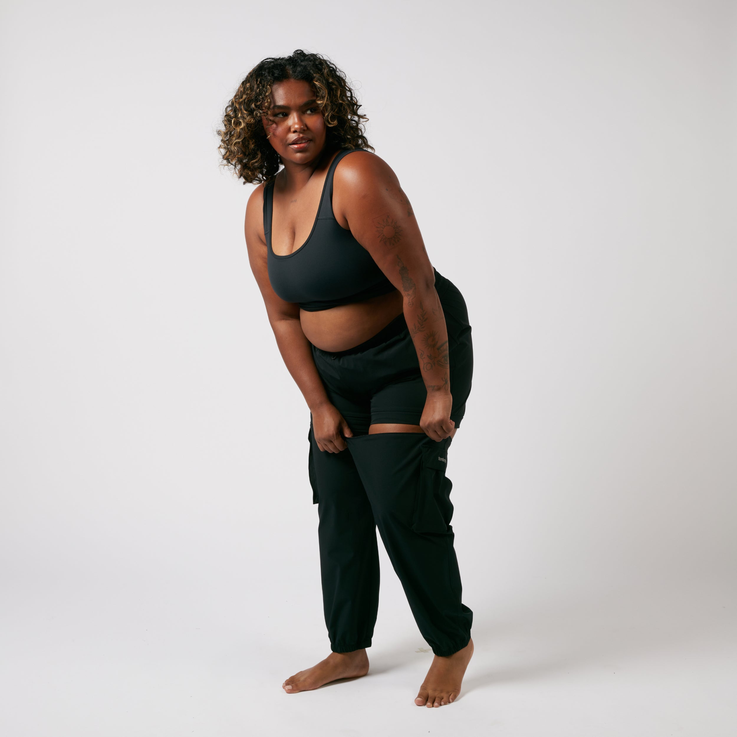 Zip-Off Running Jogger - Black