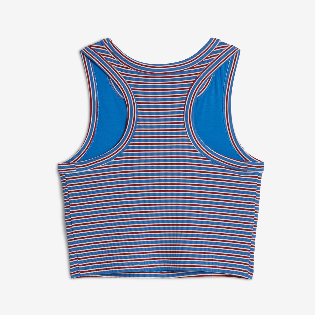 Bamboo Rib Bra Top - Alpine Stripe