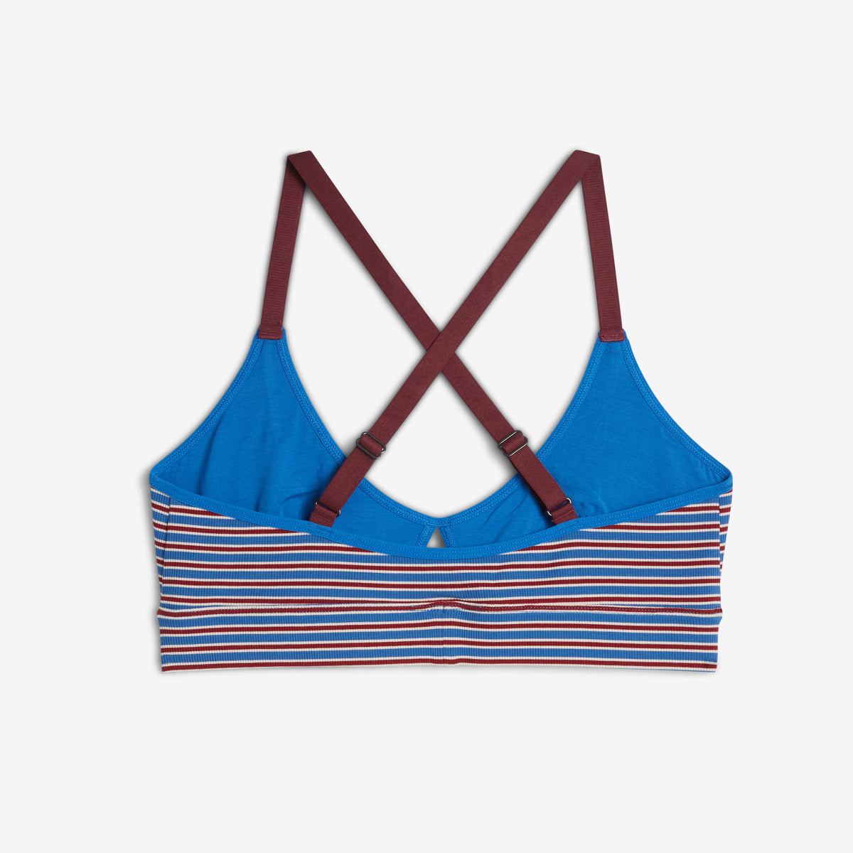 Bamboo Rib Lounge Bralette - Alpine Stripe