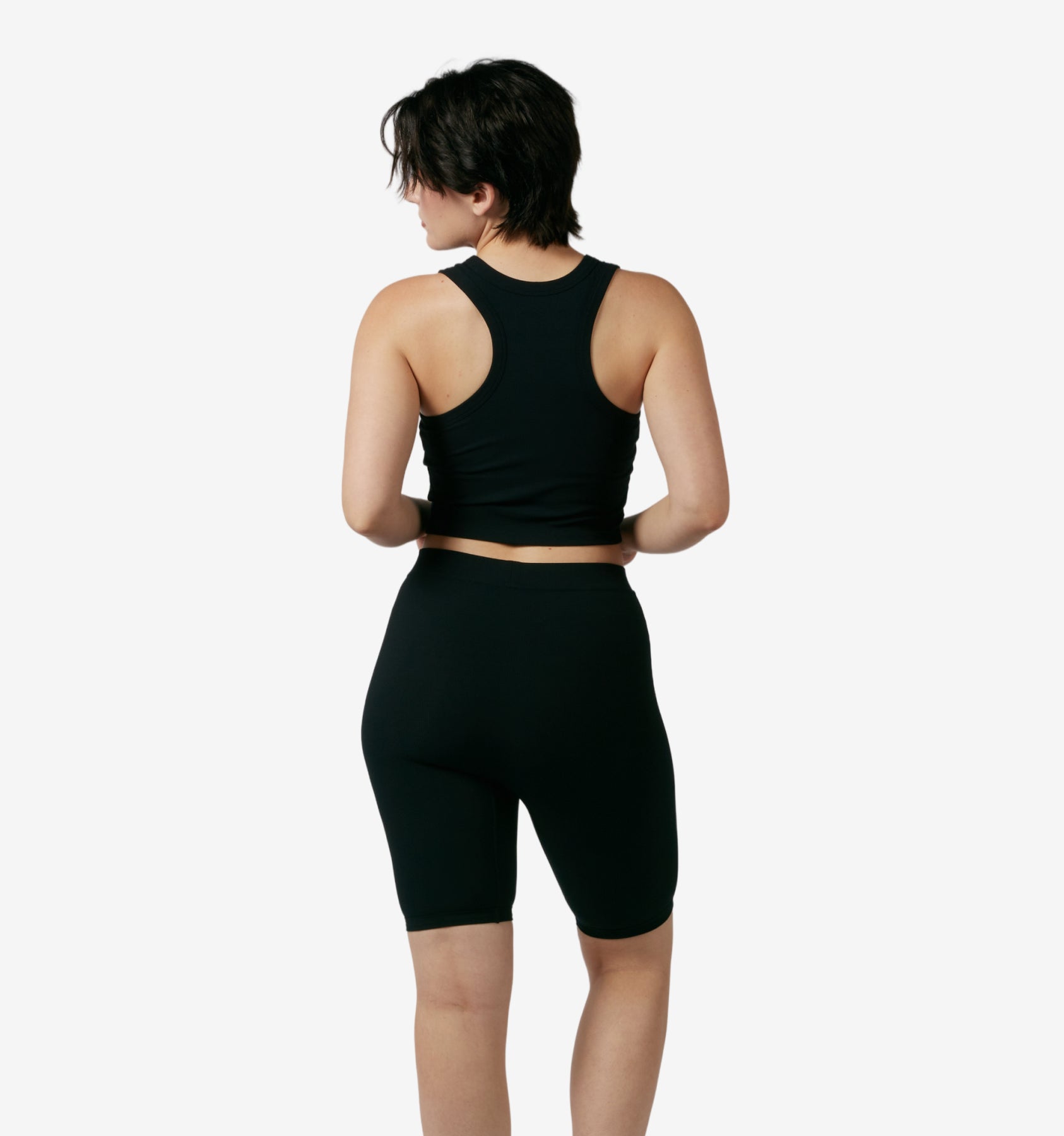 Bamboo Rib 9" Boxer Briefs - Icy Stripe