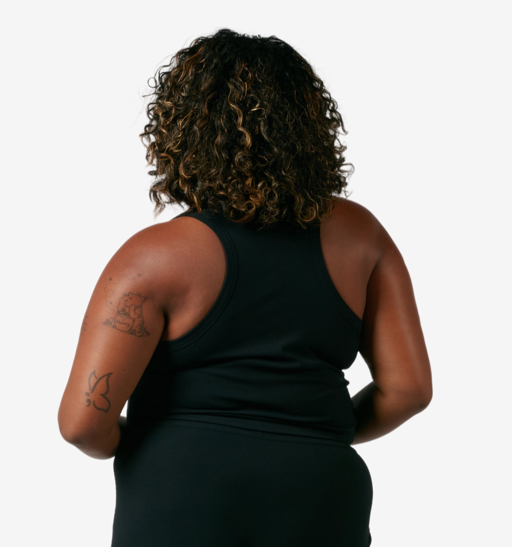 Bamboo Rib Bra Top - Icy Stripe