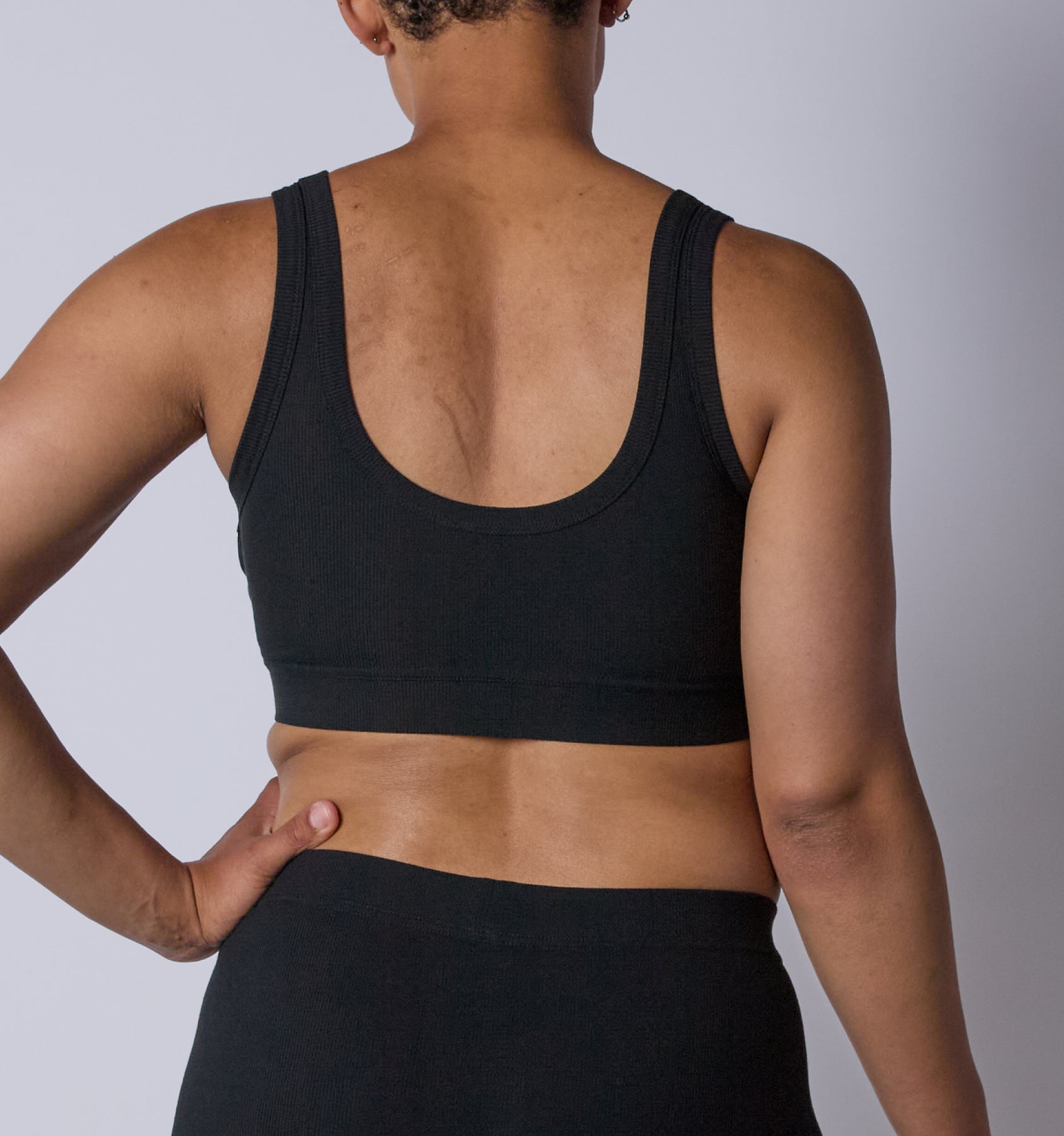 Bamboo Rib Essentials Soft Bra - Taupe