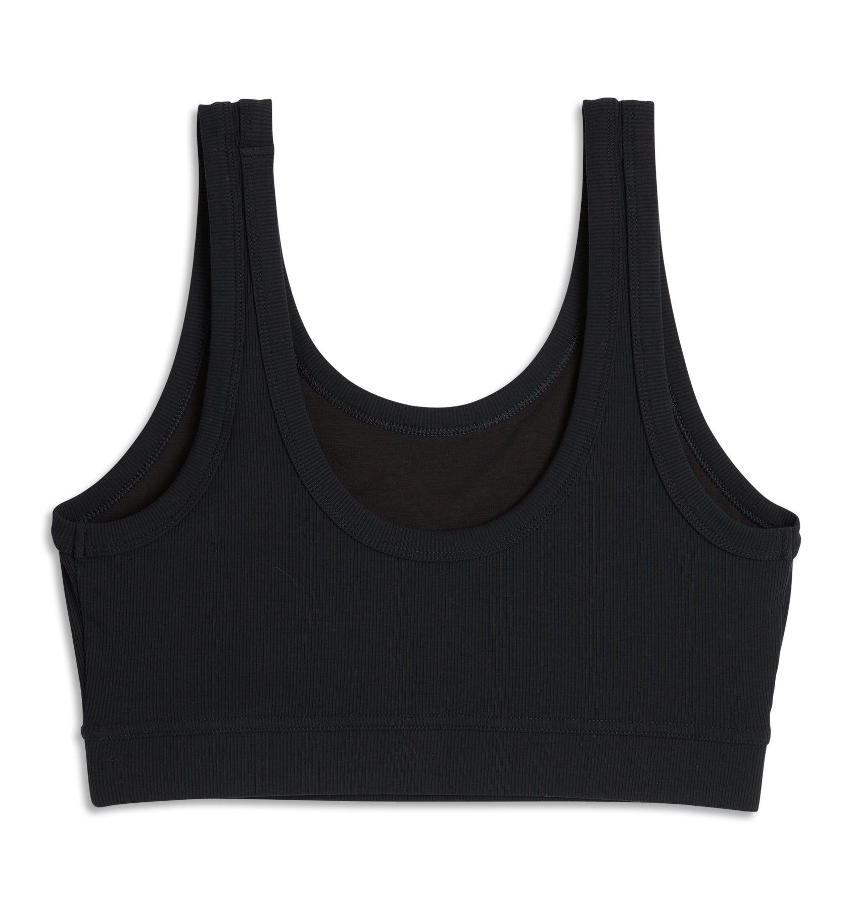 Bamboo Rib Essentials Soft Bra - Black