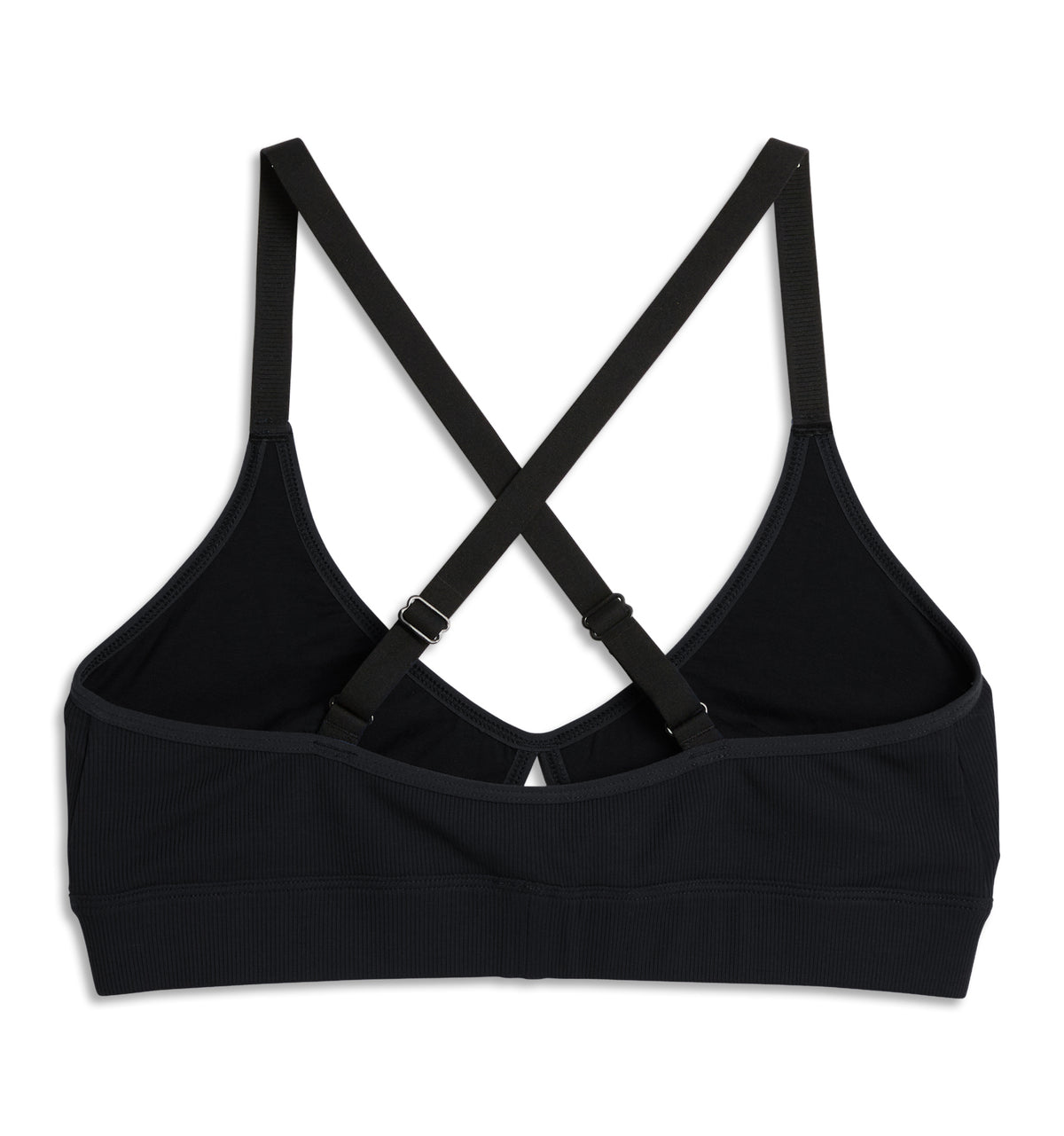 Bamboo Rib Lounge Bralette - Black