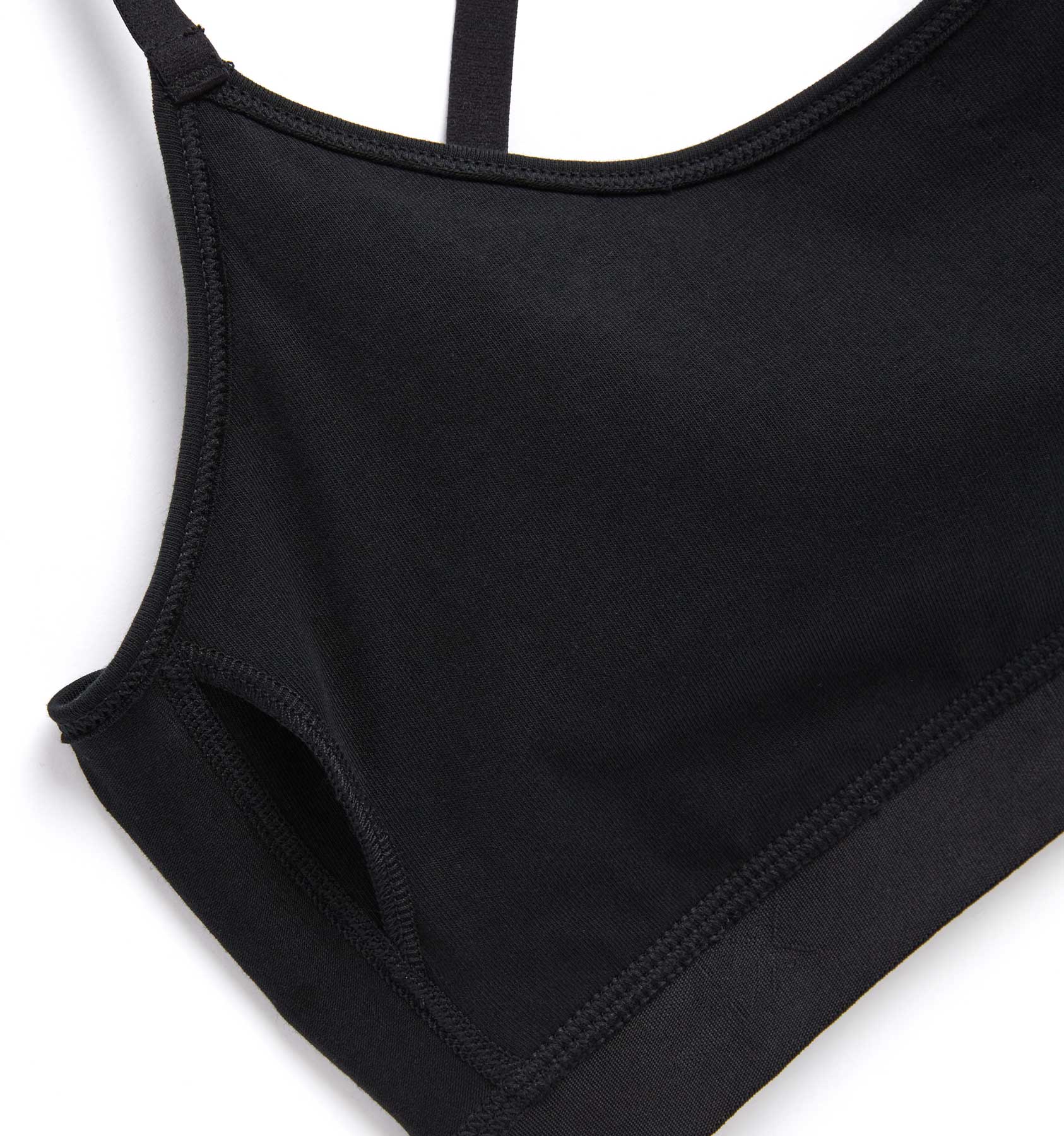 Low Cut Soft Bra - X= Black