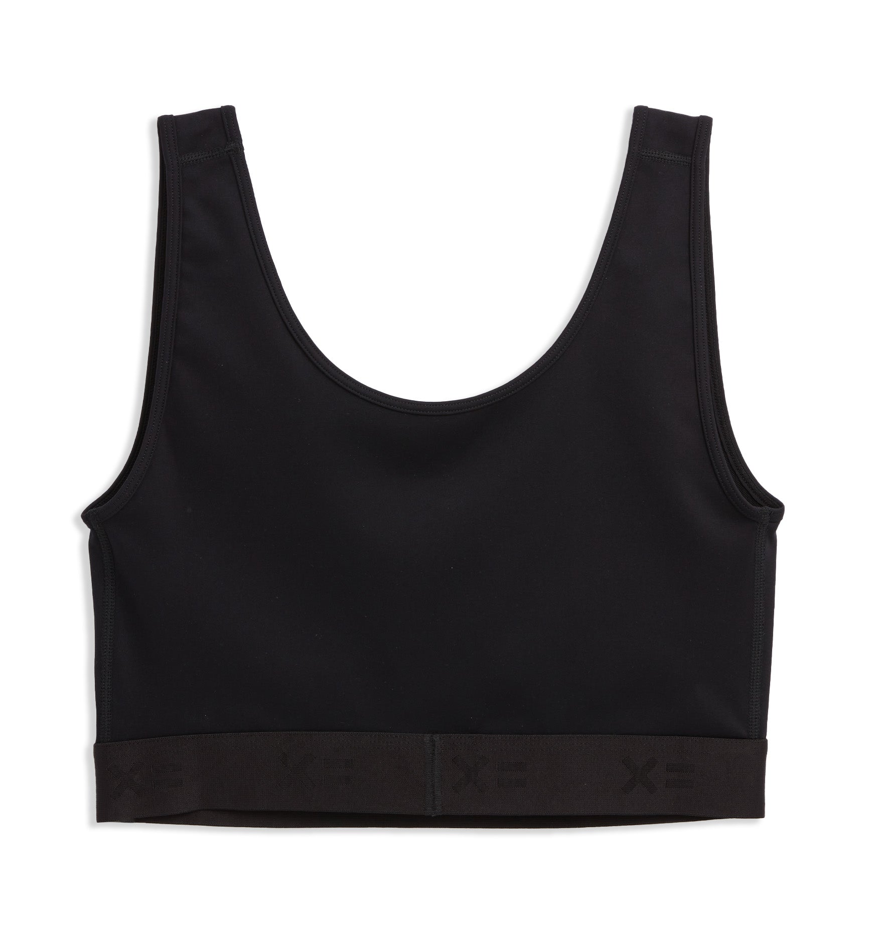 V Neck Compression Top - Black