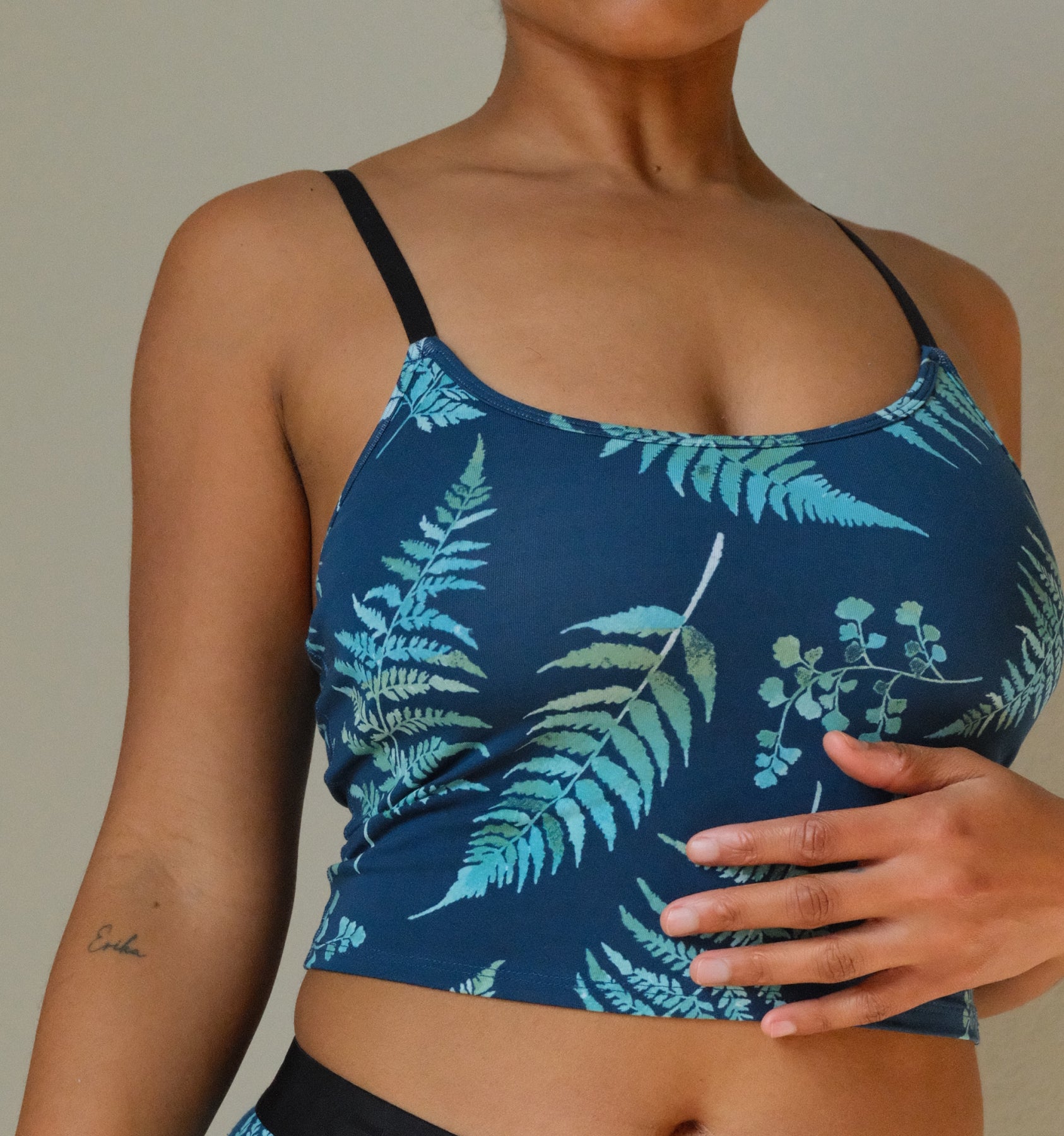 Longline Bra Top - TENCEL™  Modal Botanical