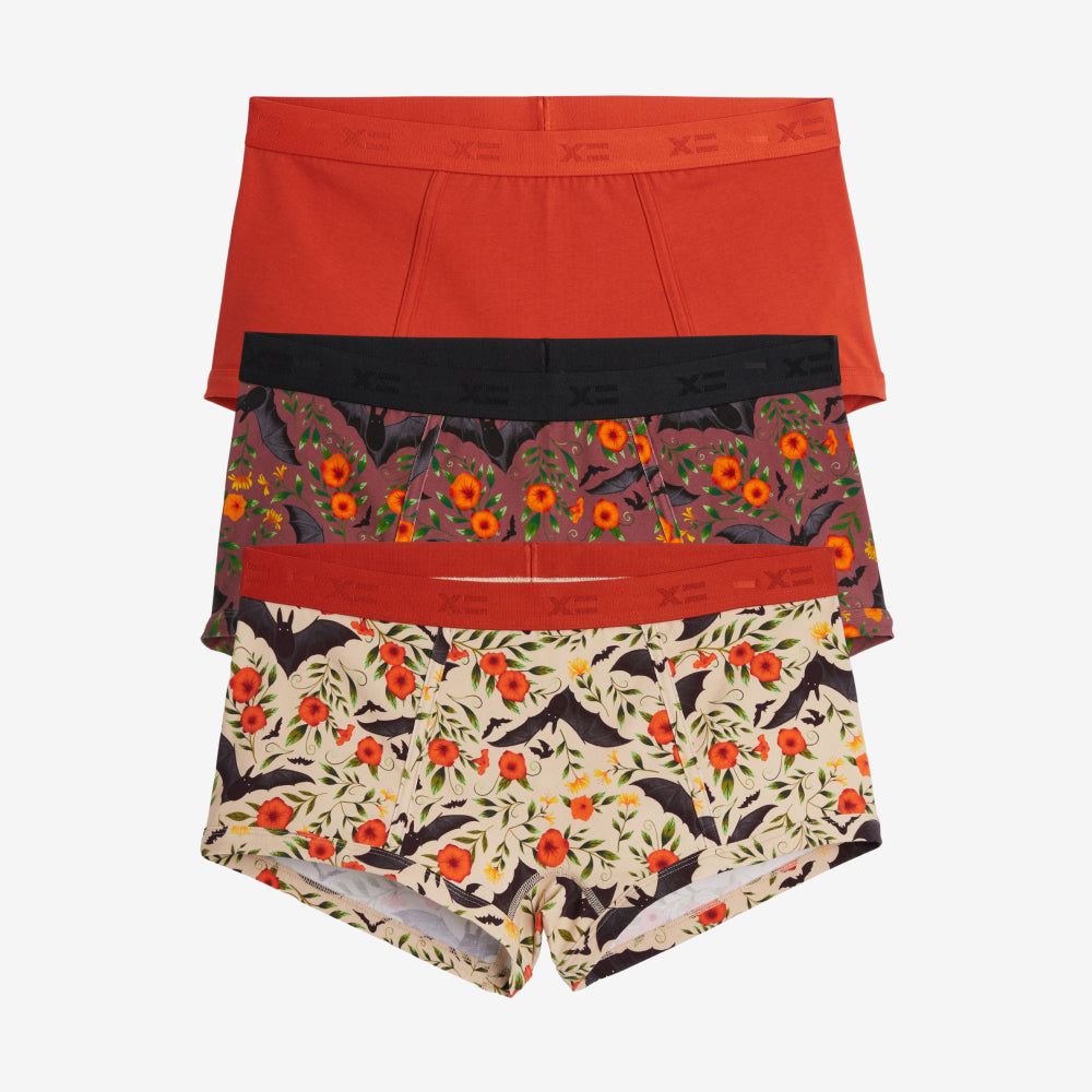 Boy Shorts 3-Pack - Batwing Brocade