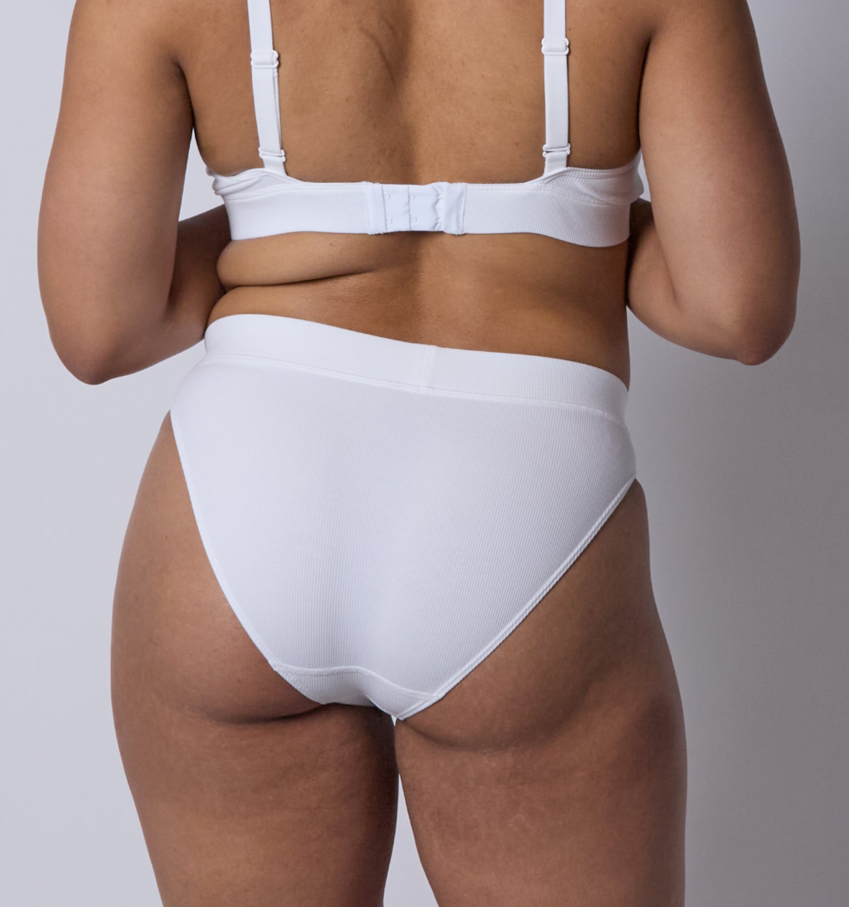 Bamboo Rib Cheeky - Bright White