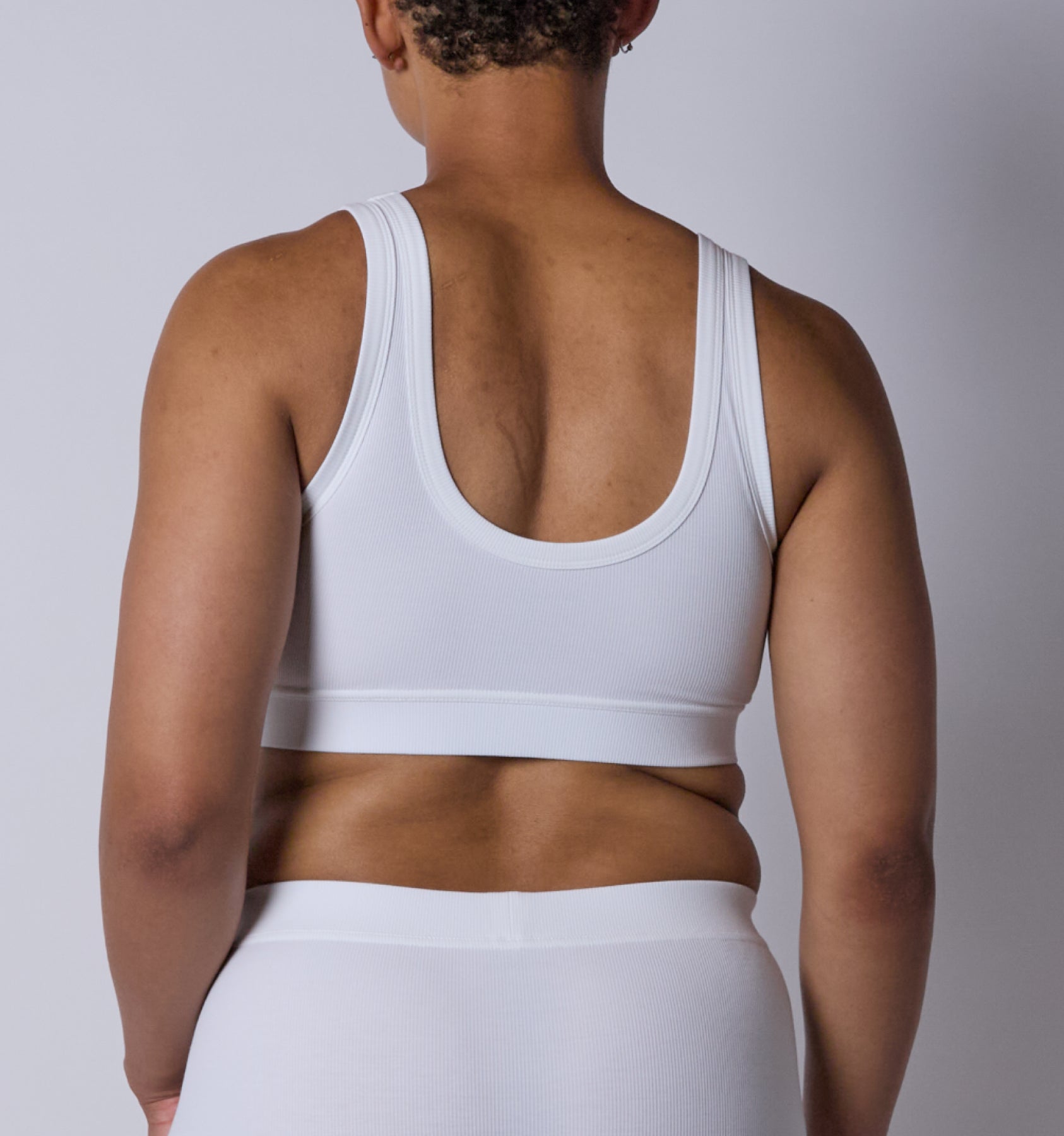 Bamboo Rib Essentials Soft Bra - Bright White