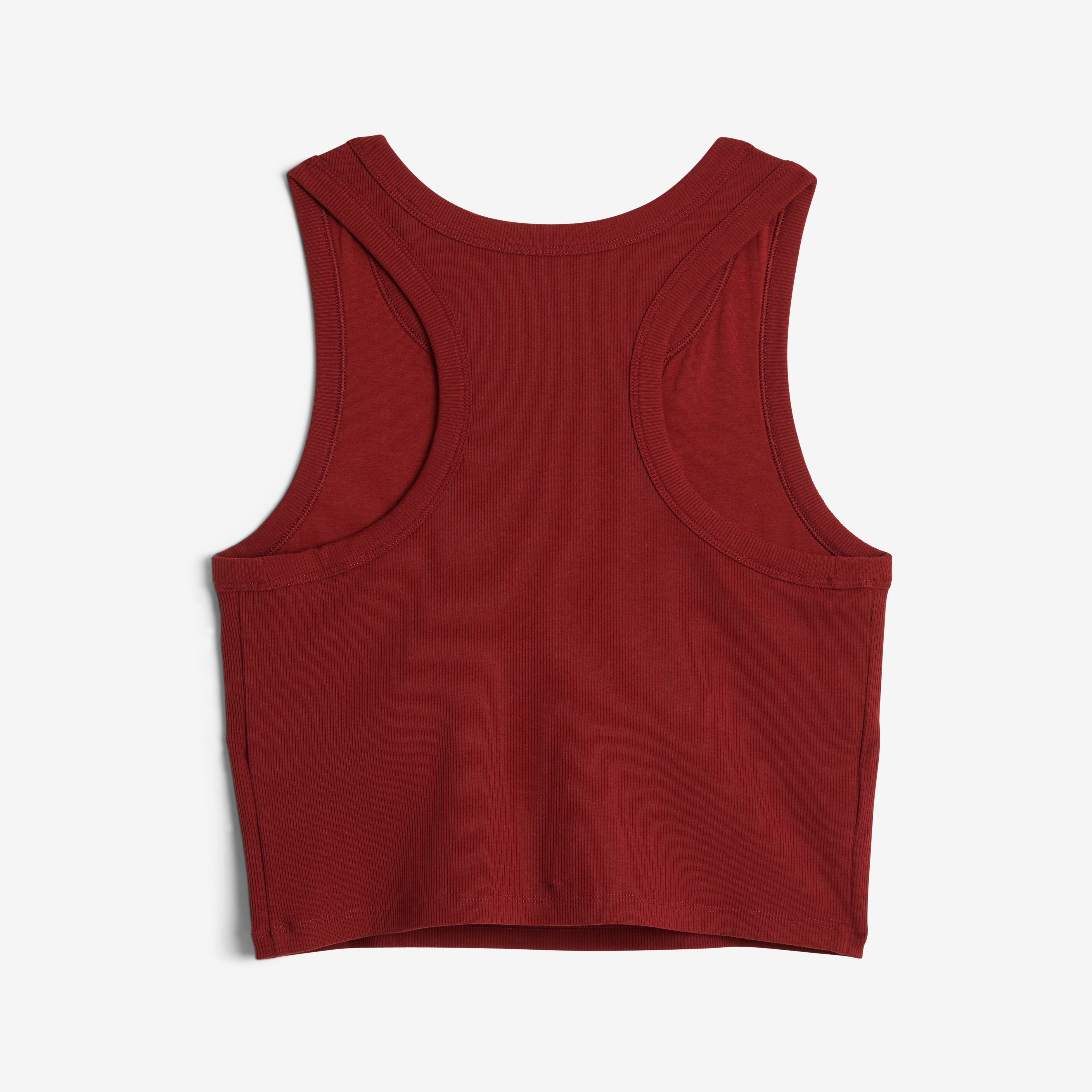 Bamboo Rib Bra Top - Burgundy