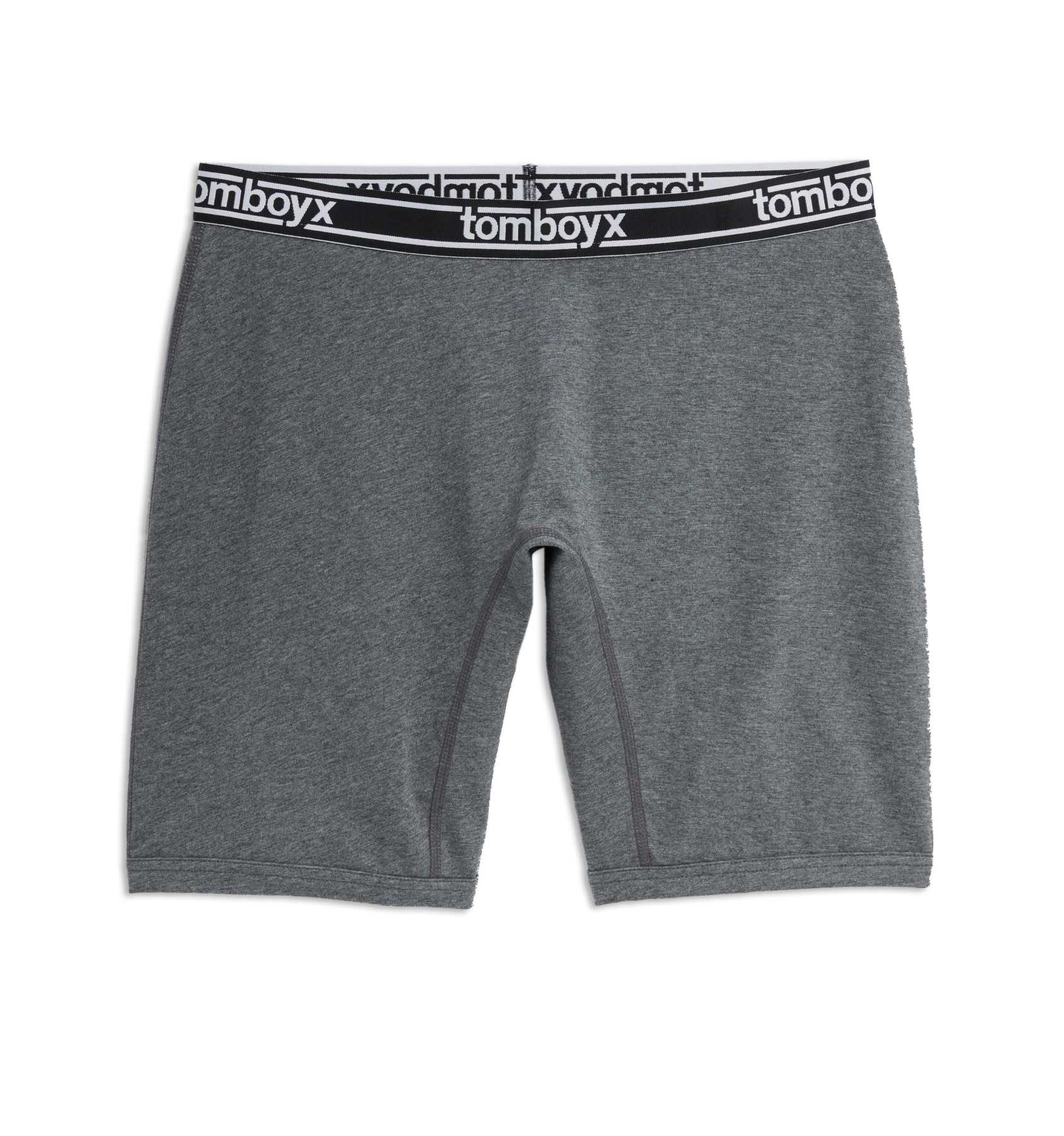 9" Boxer Briefs - Charcoal Logo