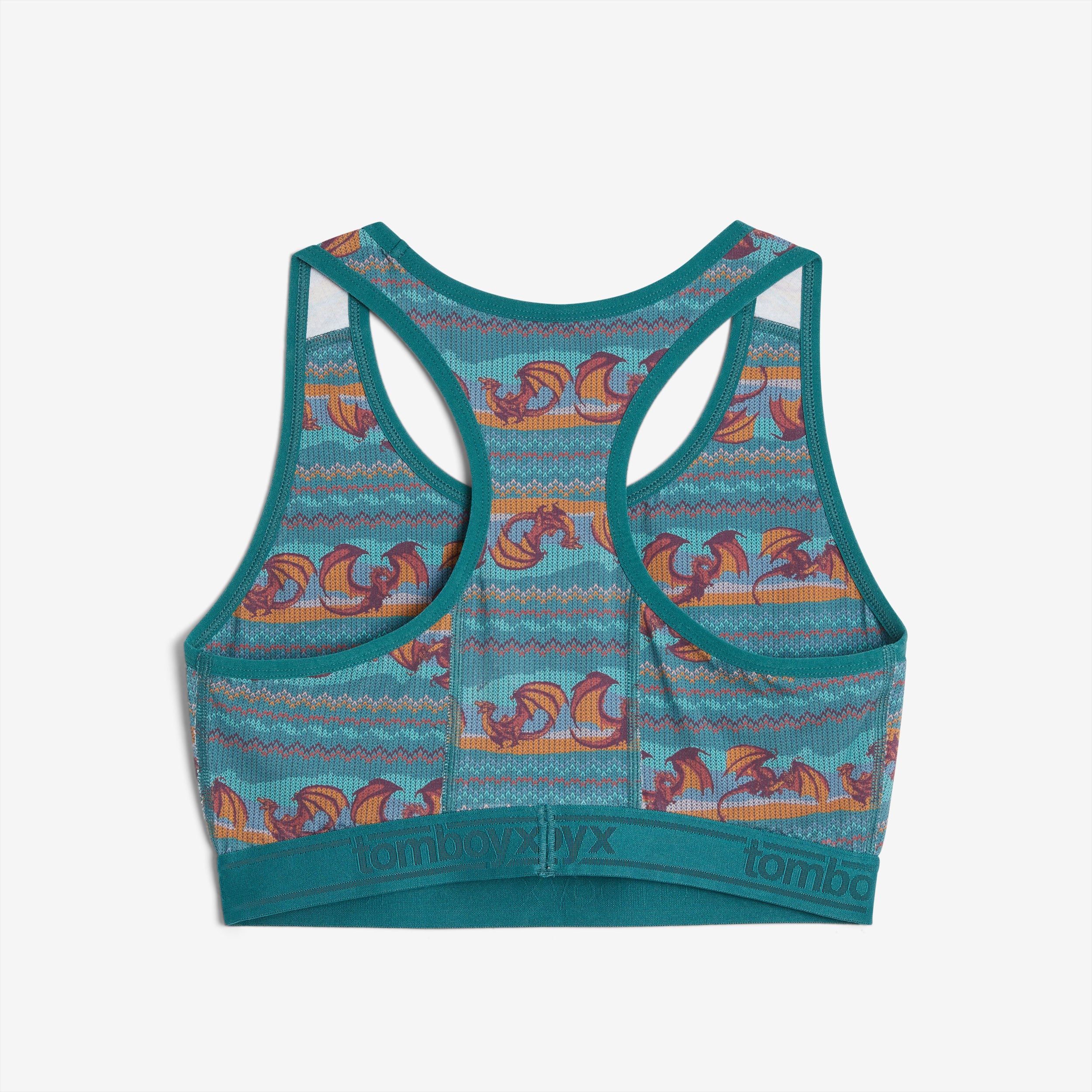 Racerback Soft Bra - Dragon Fairisle