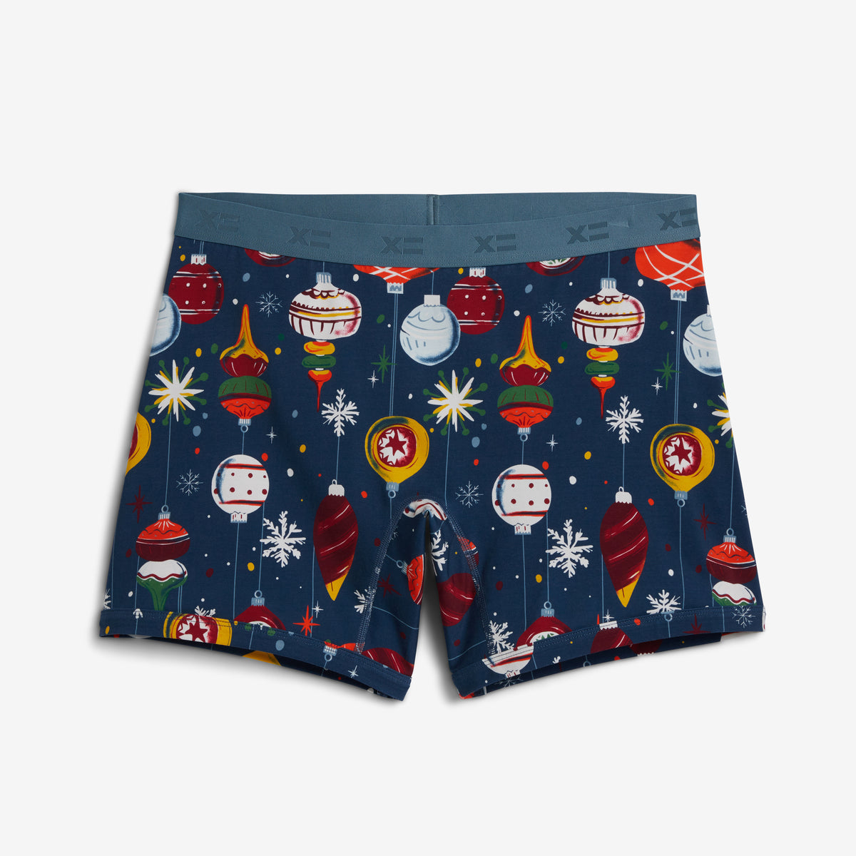 6" No Fly Boxer Briefs - Festive Finials