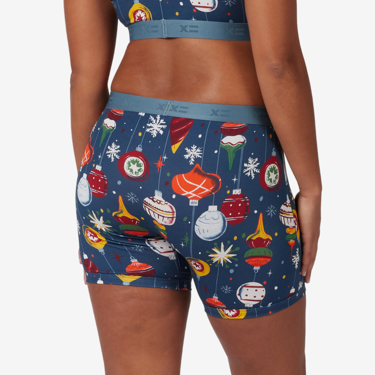 6" No Fly Boxer Briefs - Festive Finials
