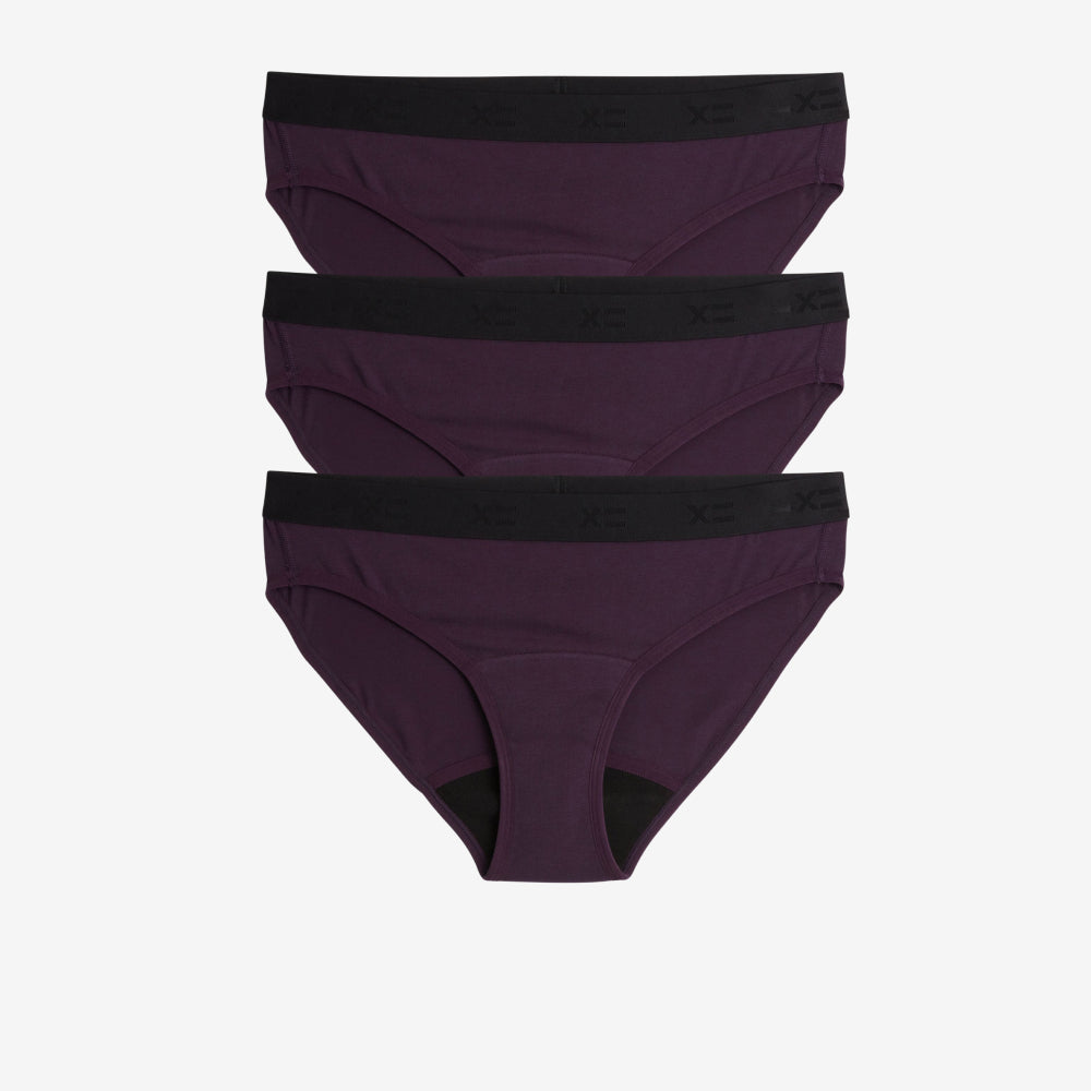 First Line Period Bikini 3-Pack - Plum