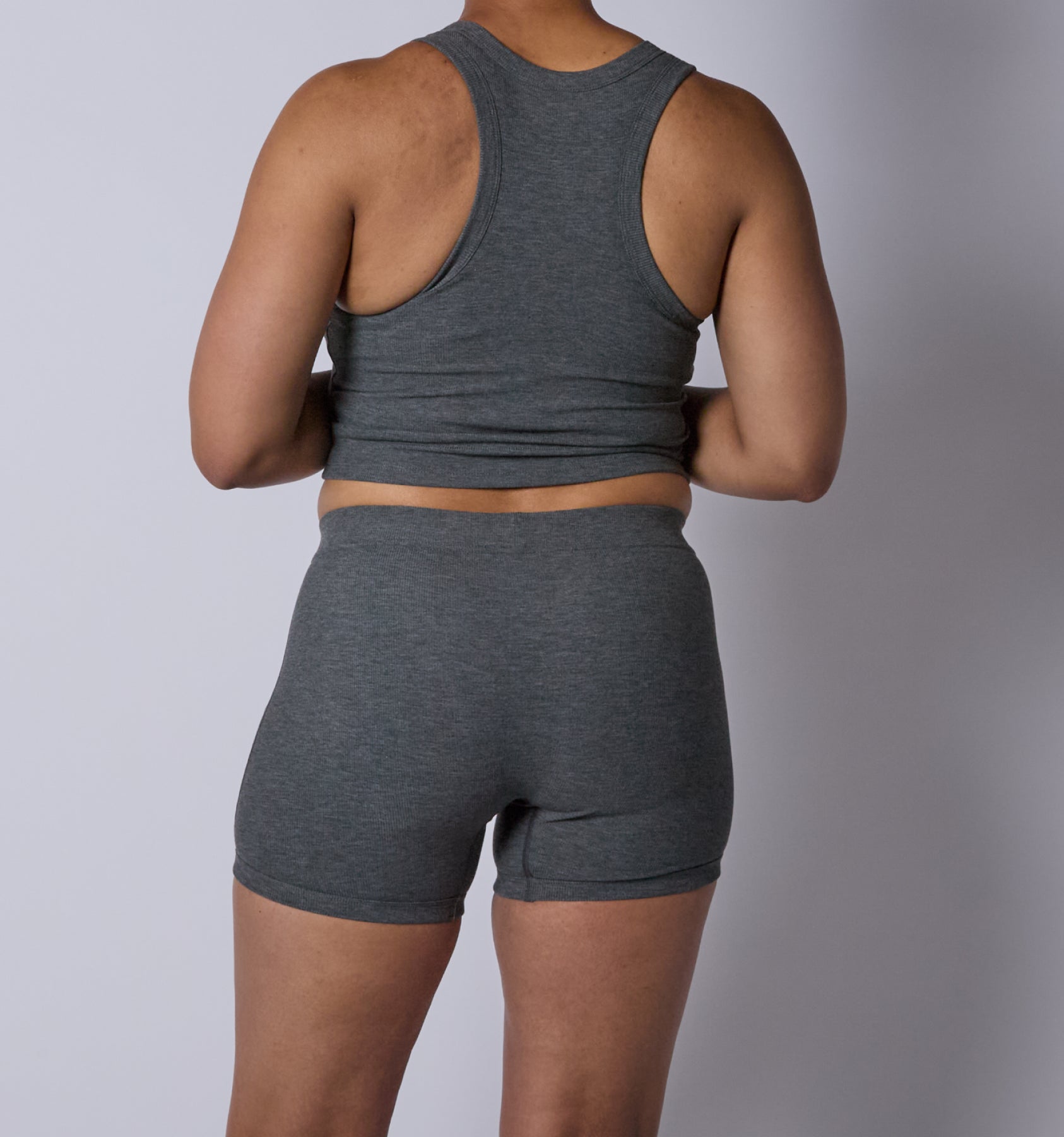 Bamboo Rib 4.5" Trunks - Heather Gray