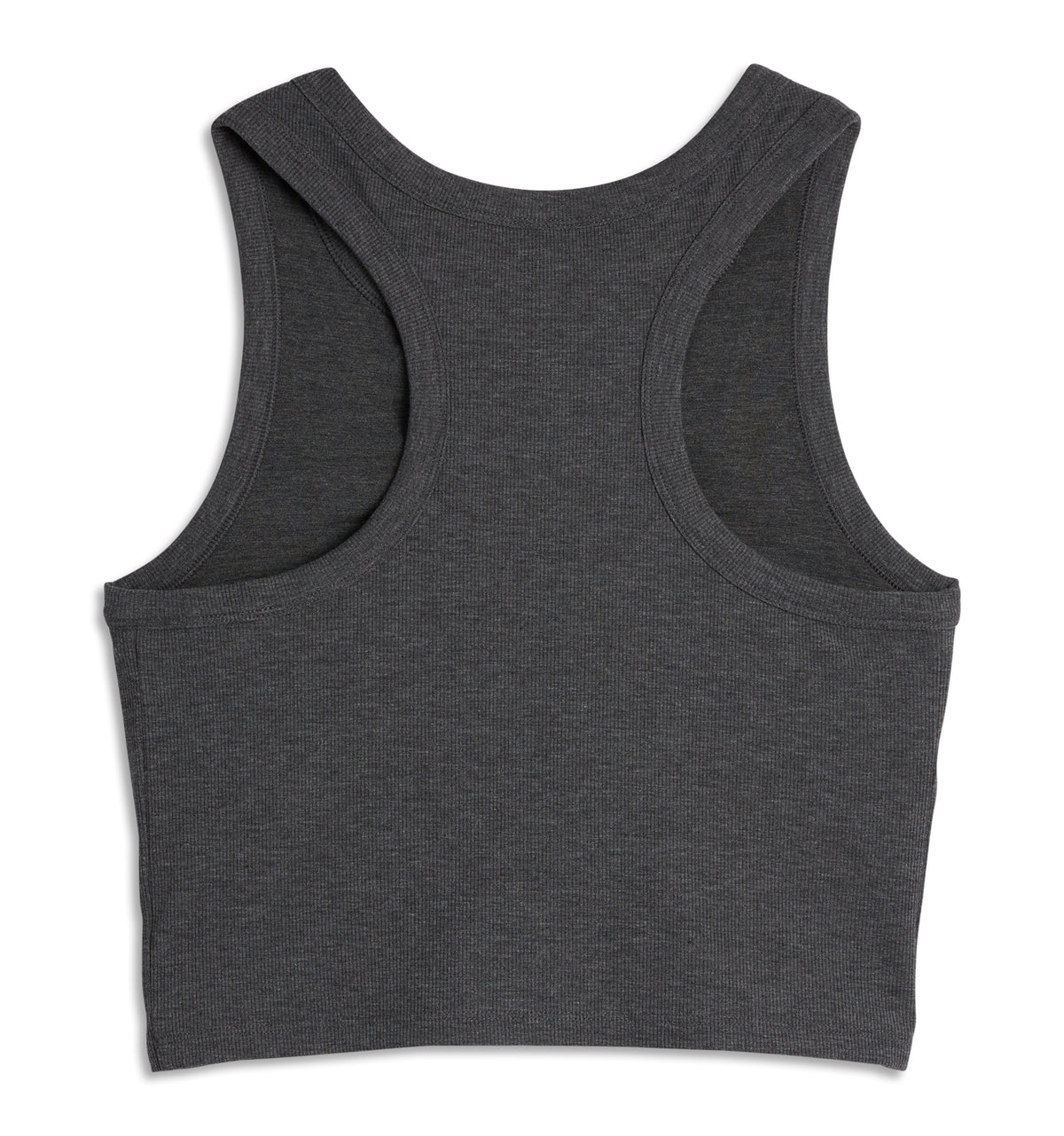 Bamboo Rib Bra Top - Heather Gray