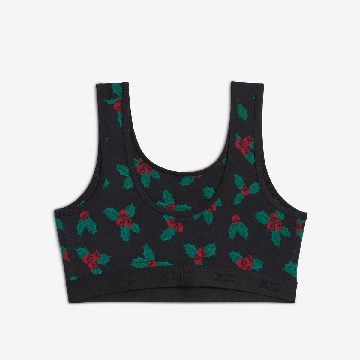 Essentials Soft Bra - TENCEL Modal Skull Mistletoe