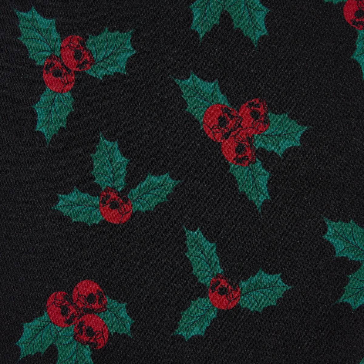 9" Boxer Briefs - TENCEL Modal Skull Mistletoe