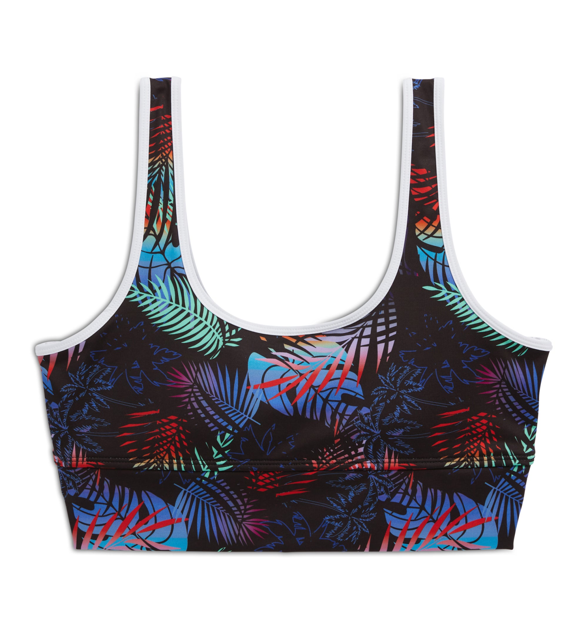 Swim Straight Up Longline Top - Palm Dreams
