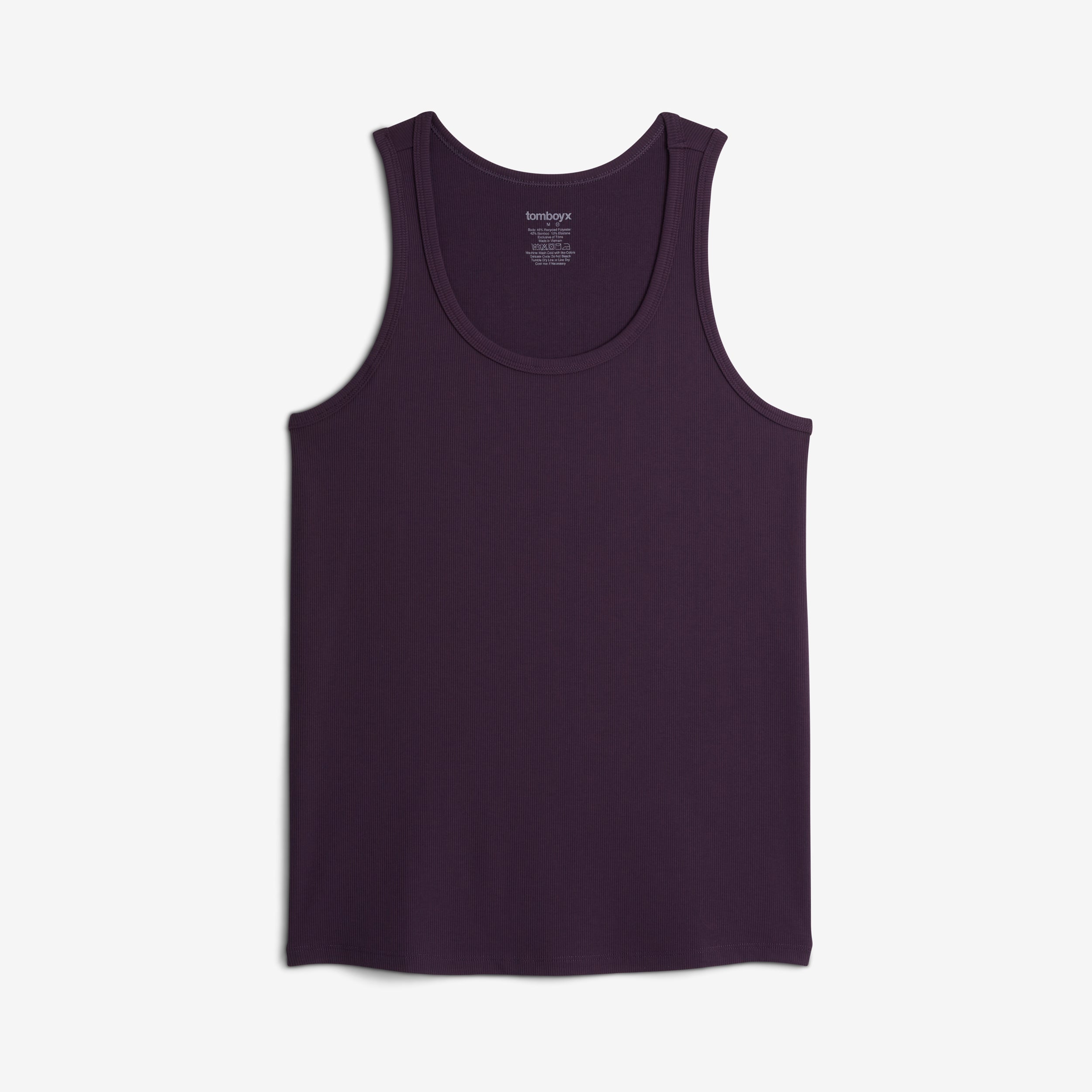 Bamboo Rib Tank - Plum