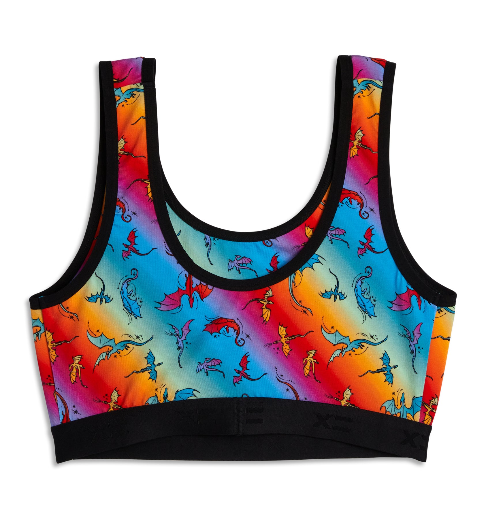 Essentials Soft Bra - Pride Rainbow Dragon