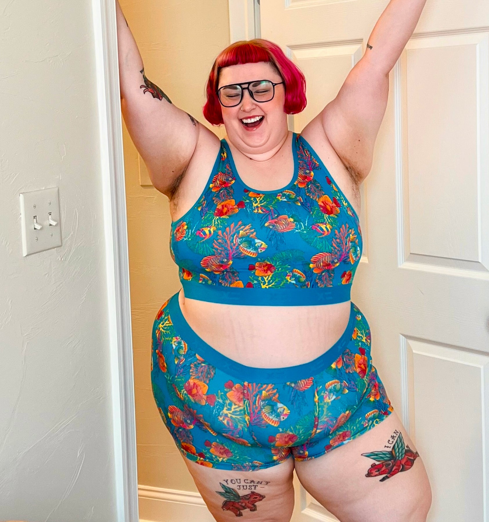 Essentials Soft Bra - Rainbow Fish