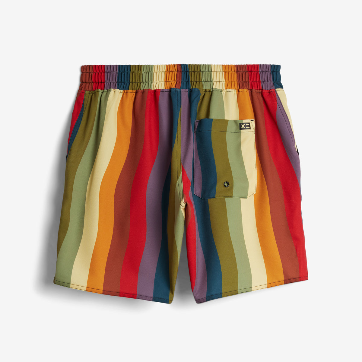 Swim 7" Heritage Board Shorts Light Weight - Rainbow Wave