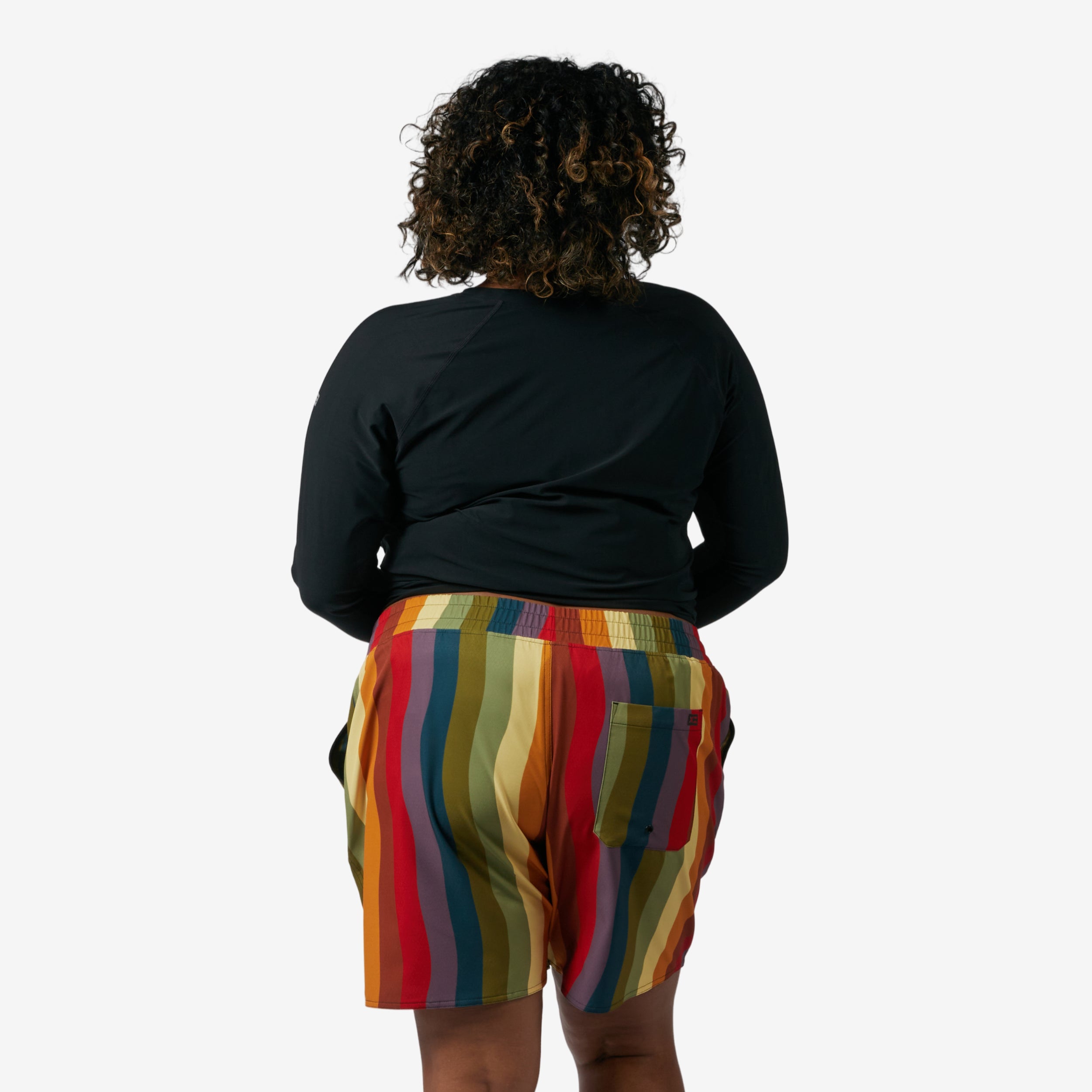 Swim 7" Heritage Board Shorts Light Weight - Rainbow Wave