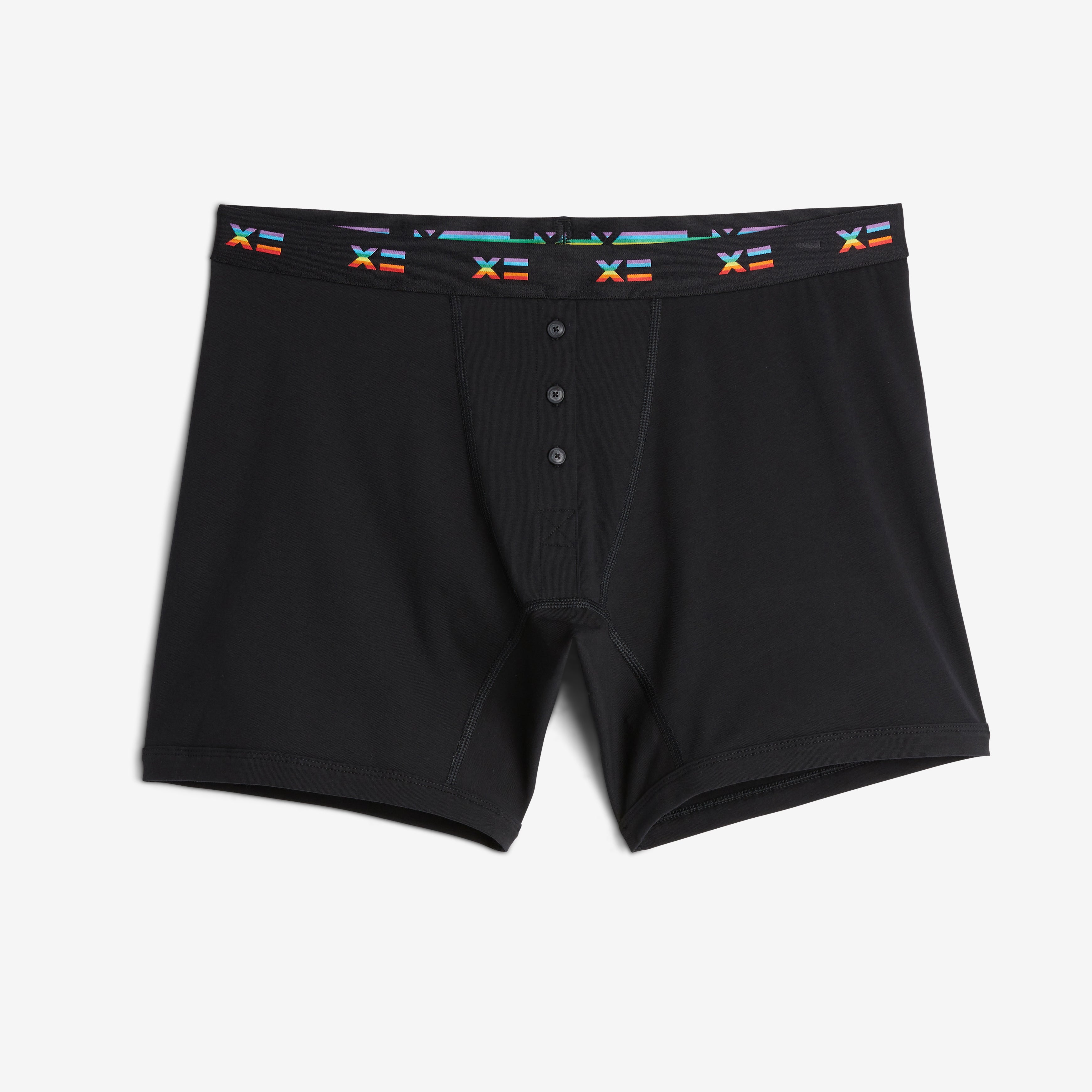 6" Fly Boxer Briefs - Rainbow X=