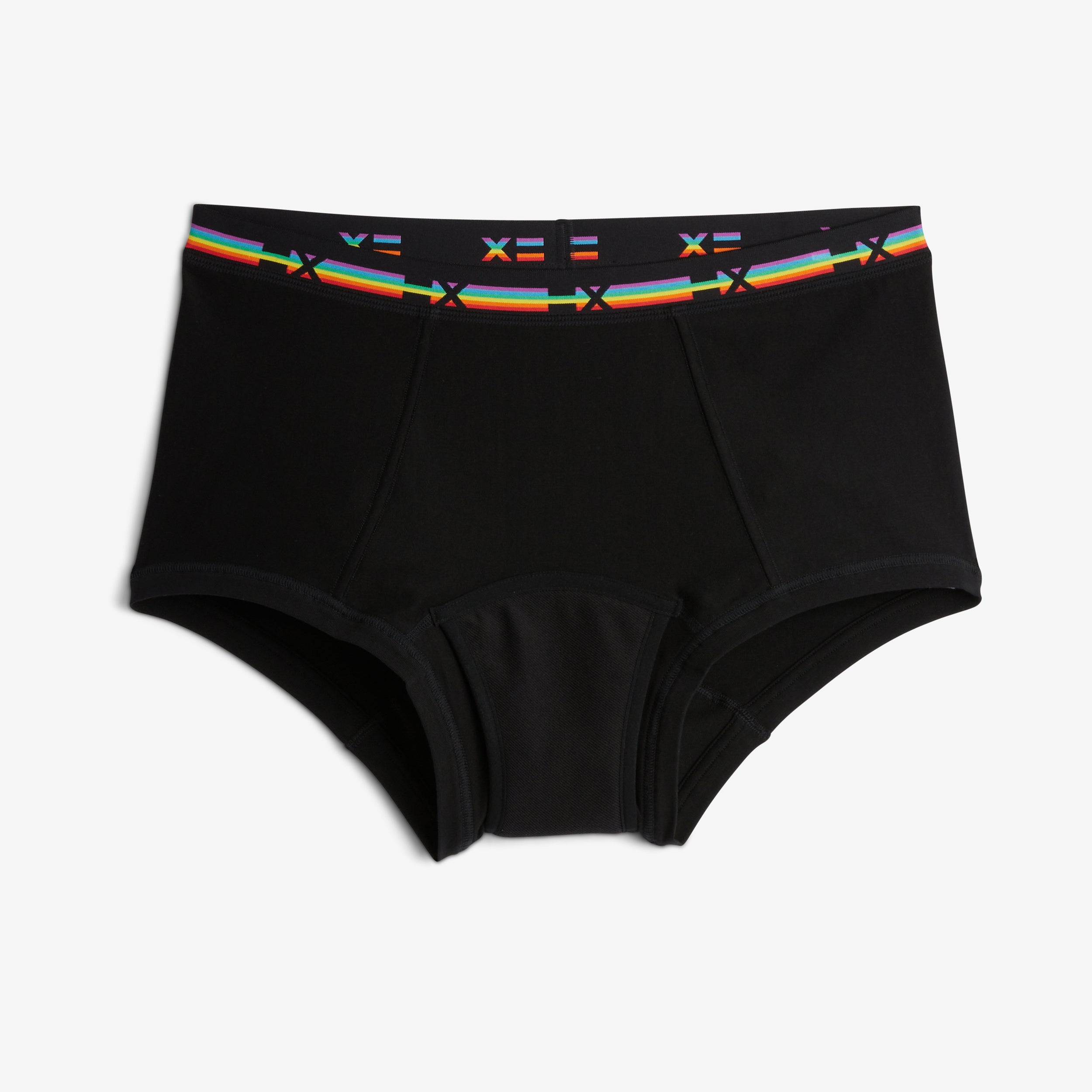 First Line Period Boy Shorts - Rainbow X=