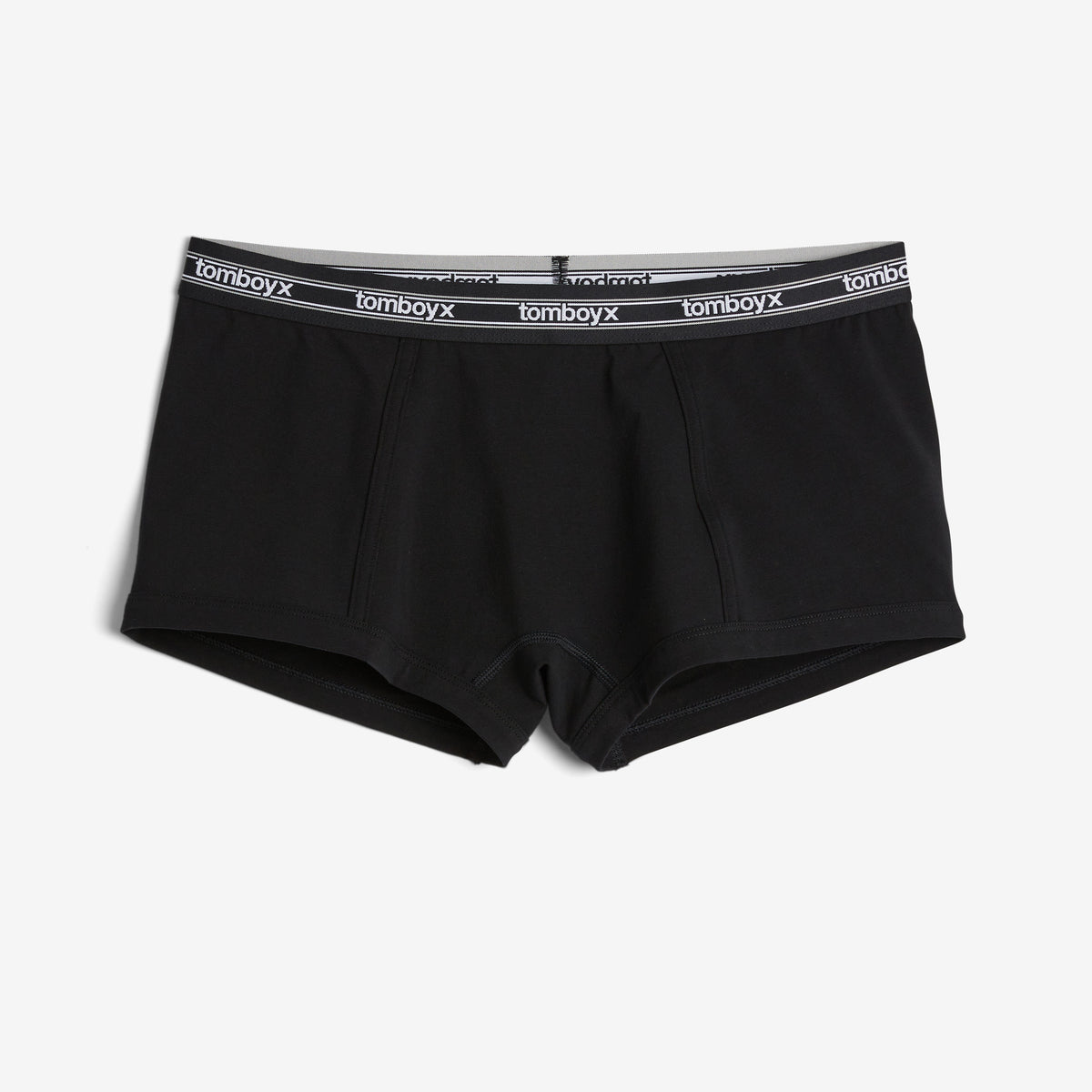 Boy Shorts - Black Retro Logo
