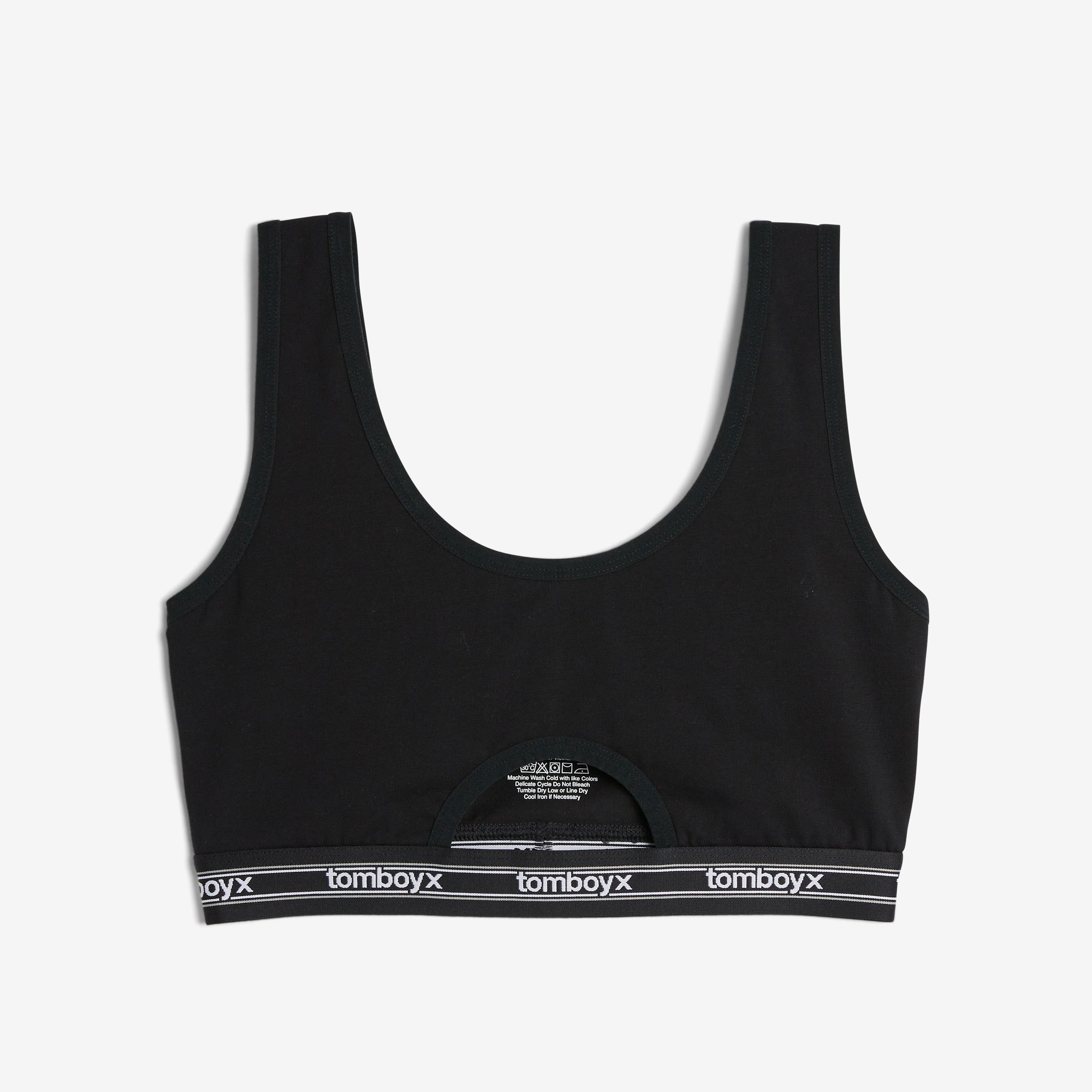 Peekaboo Soft Bra - Black Retro Logo