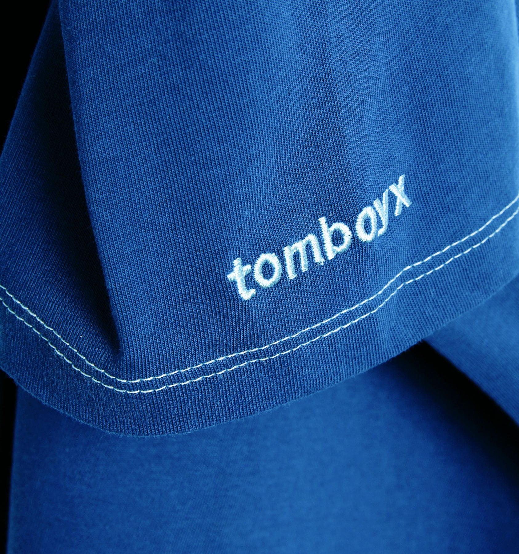 Cotton Vintage Tee - Retro Blue