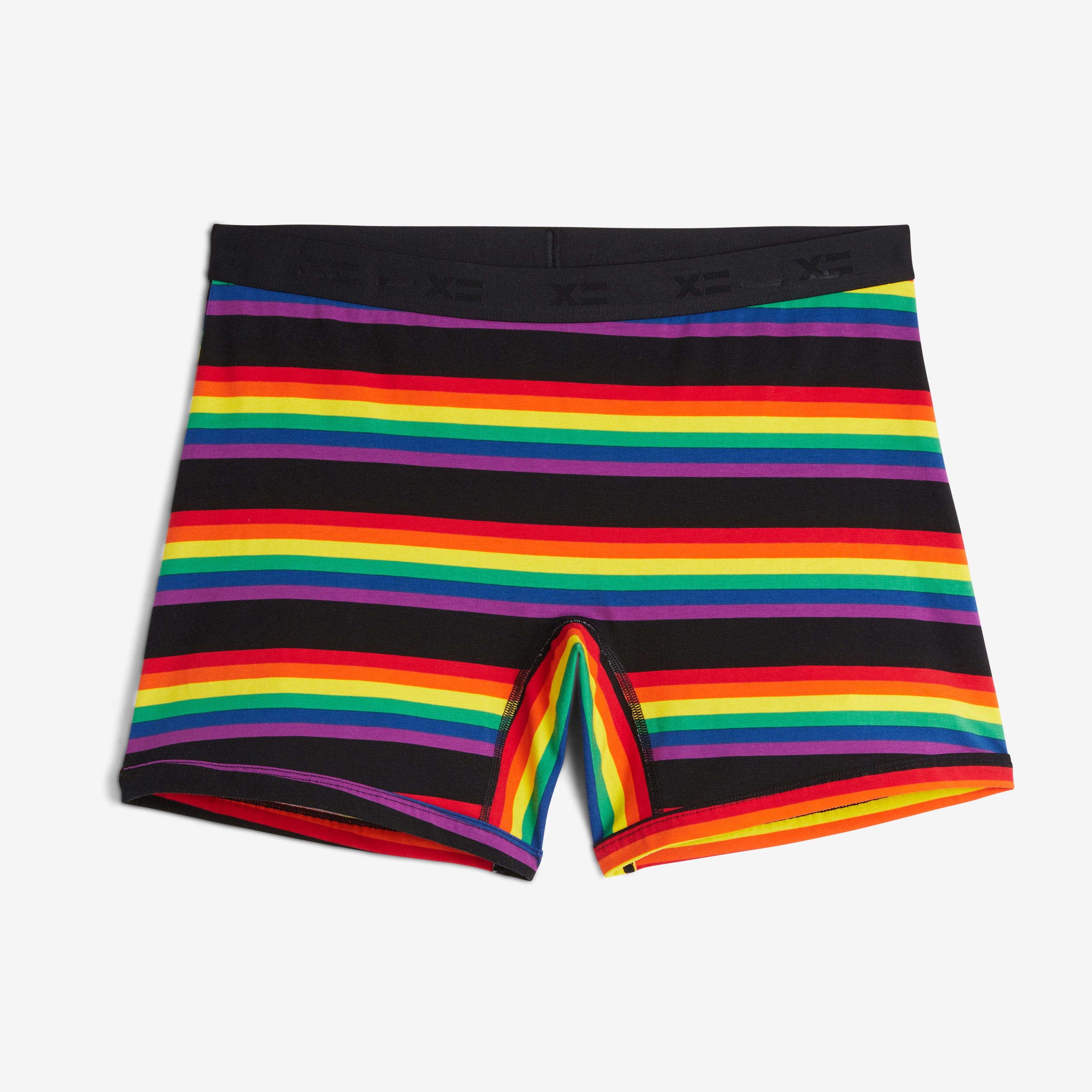 6" No Fly Boxer Briefs - Stripe Unbound