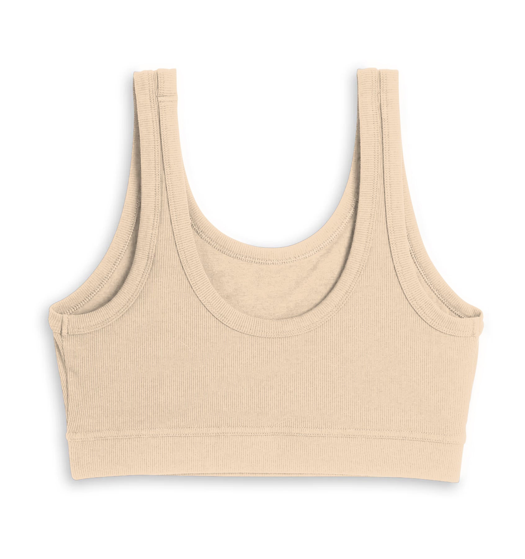 Bamboo Rib Essentials Soft Bra - Taupe