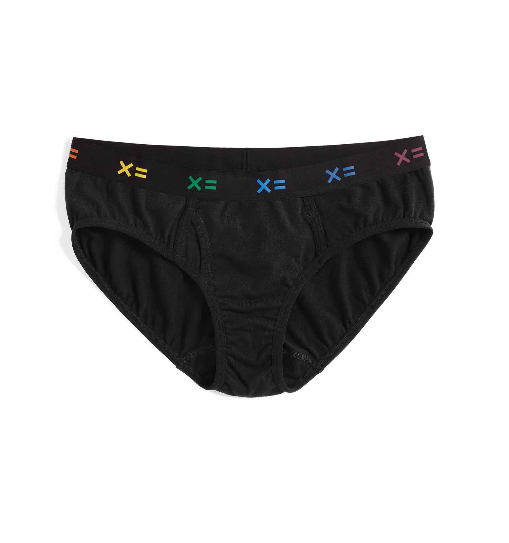 Iconic Briefs - Black X= Rainbow