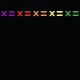 Black X= Rainbow Black X= Rainbow