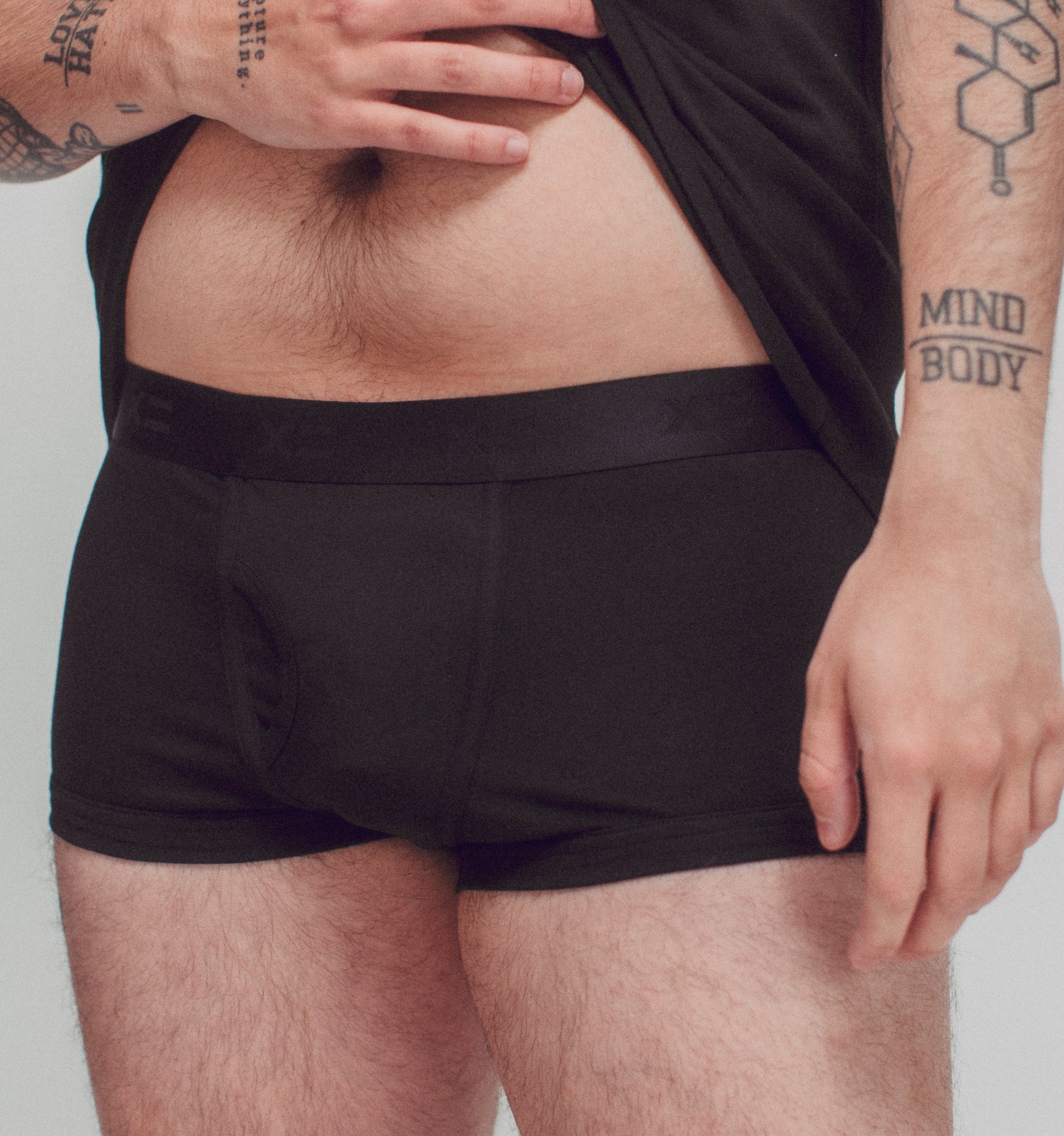 Packing Boy Shorts - X= Black