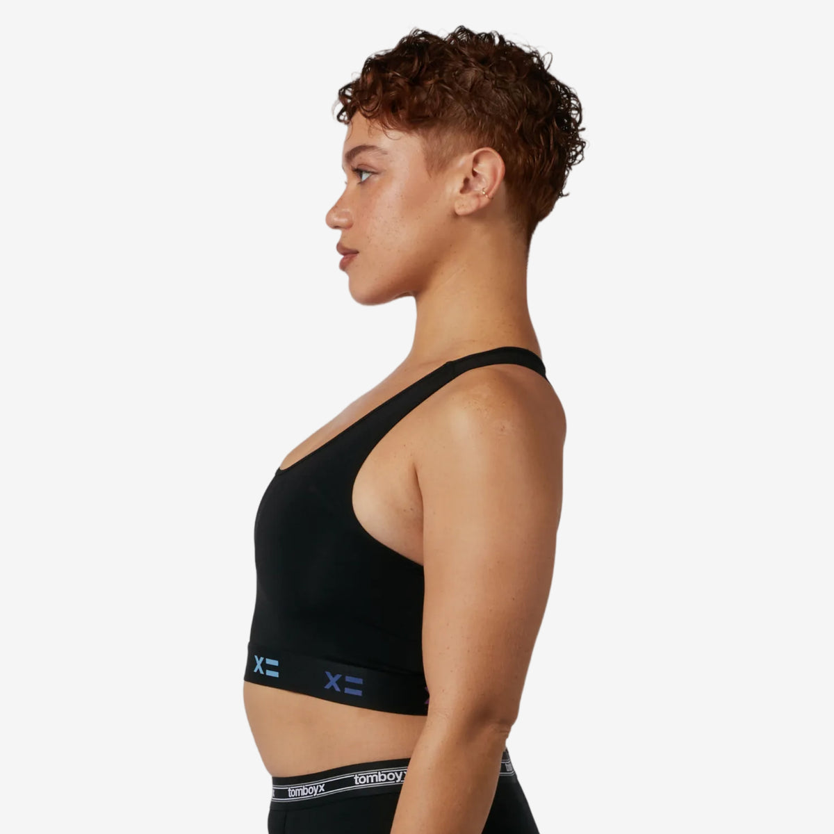 Compression Plus Racerback - Black X= Rainbow