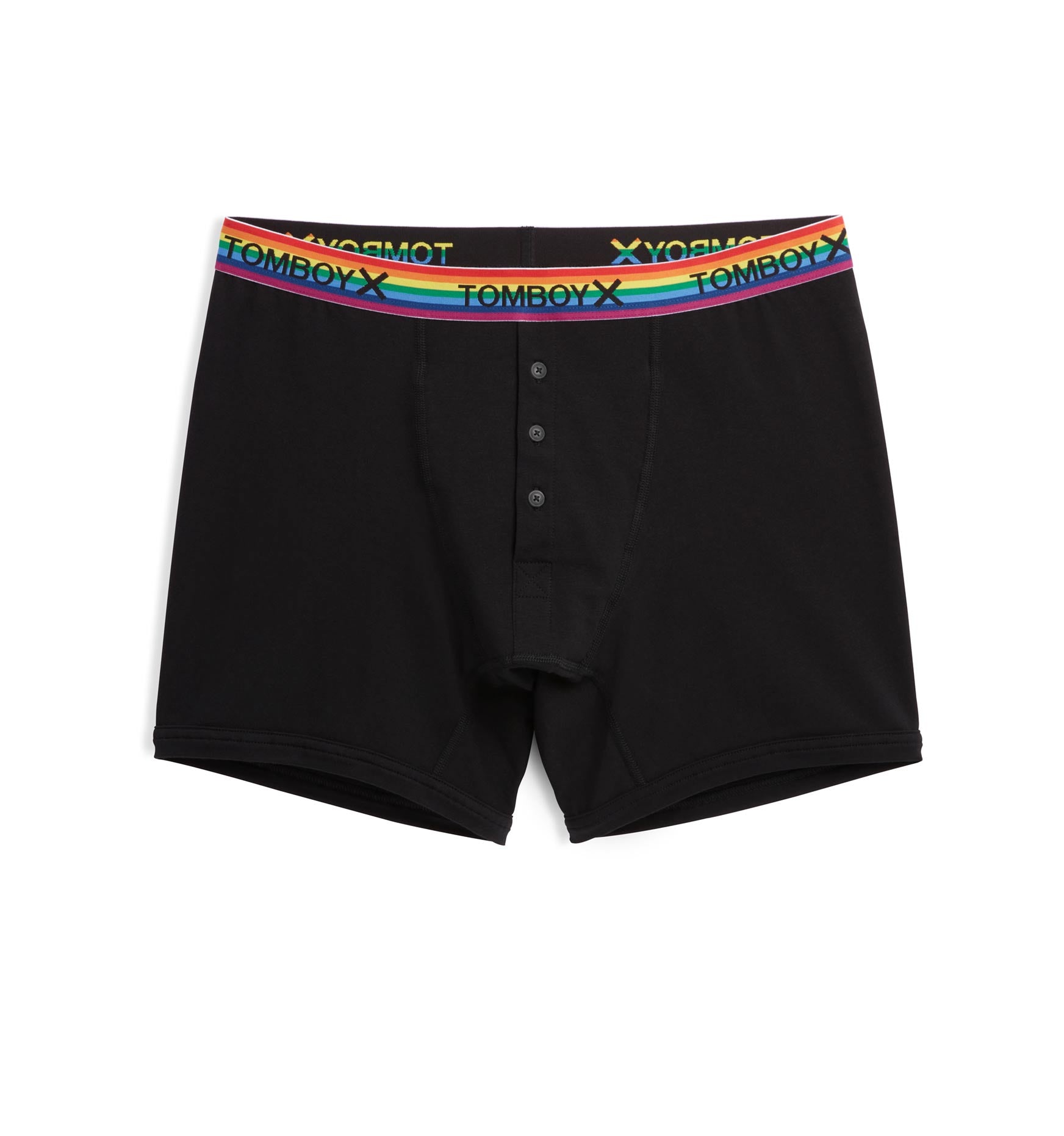 6 Fly Packing Boxer - Black Rainbow