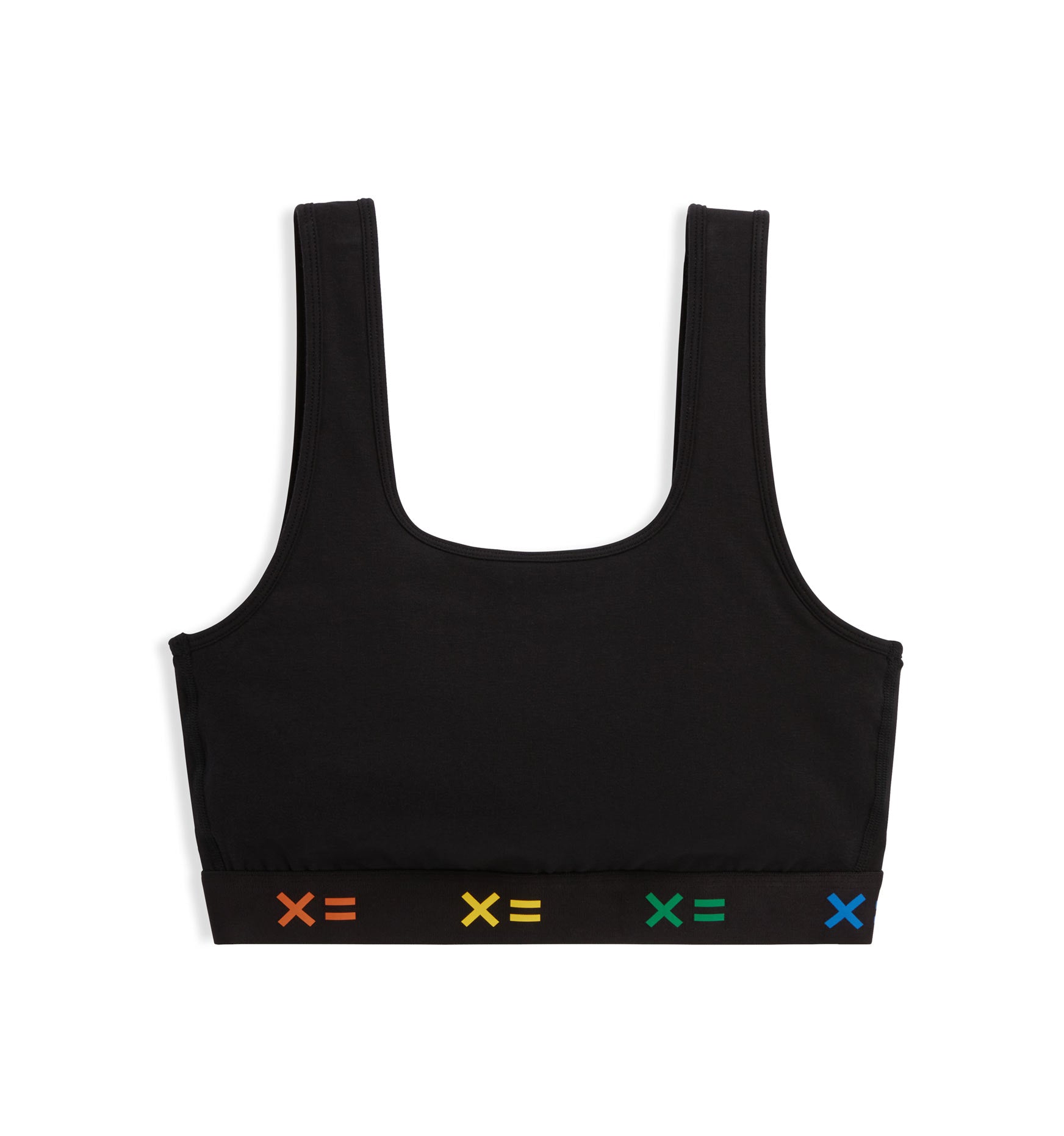 Straight Up Soft Bra - Black X= Rainbow – TomboyX