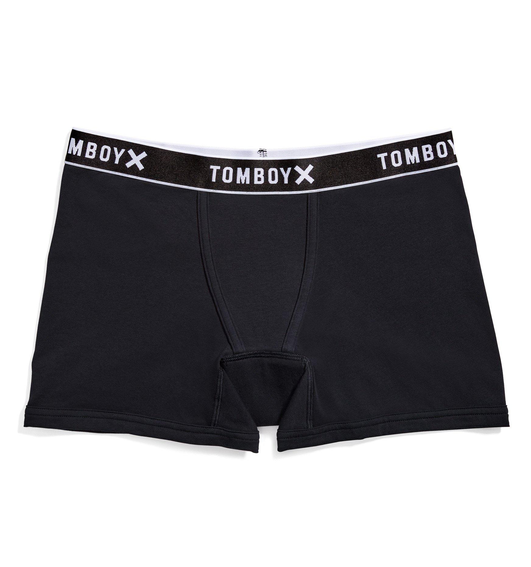 First Line Leakproof 4.5" Trunks - Black-Underwear-TomboyX