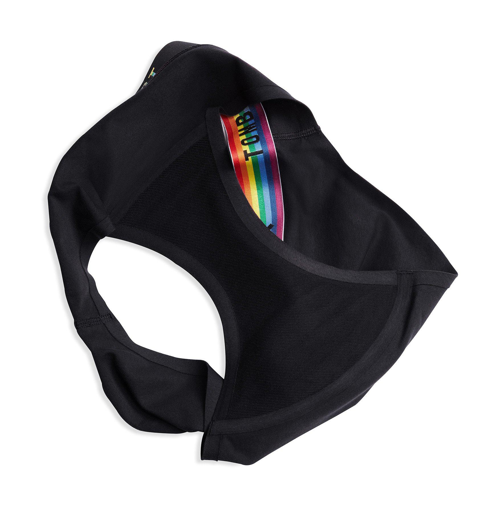 First Line Leakproof Bikini - Black Rainbow-Underwear-TomboyX