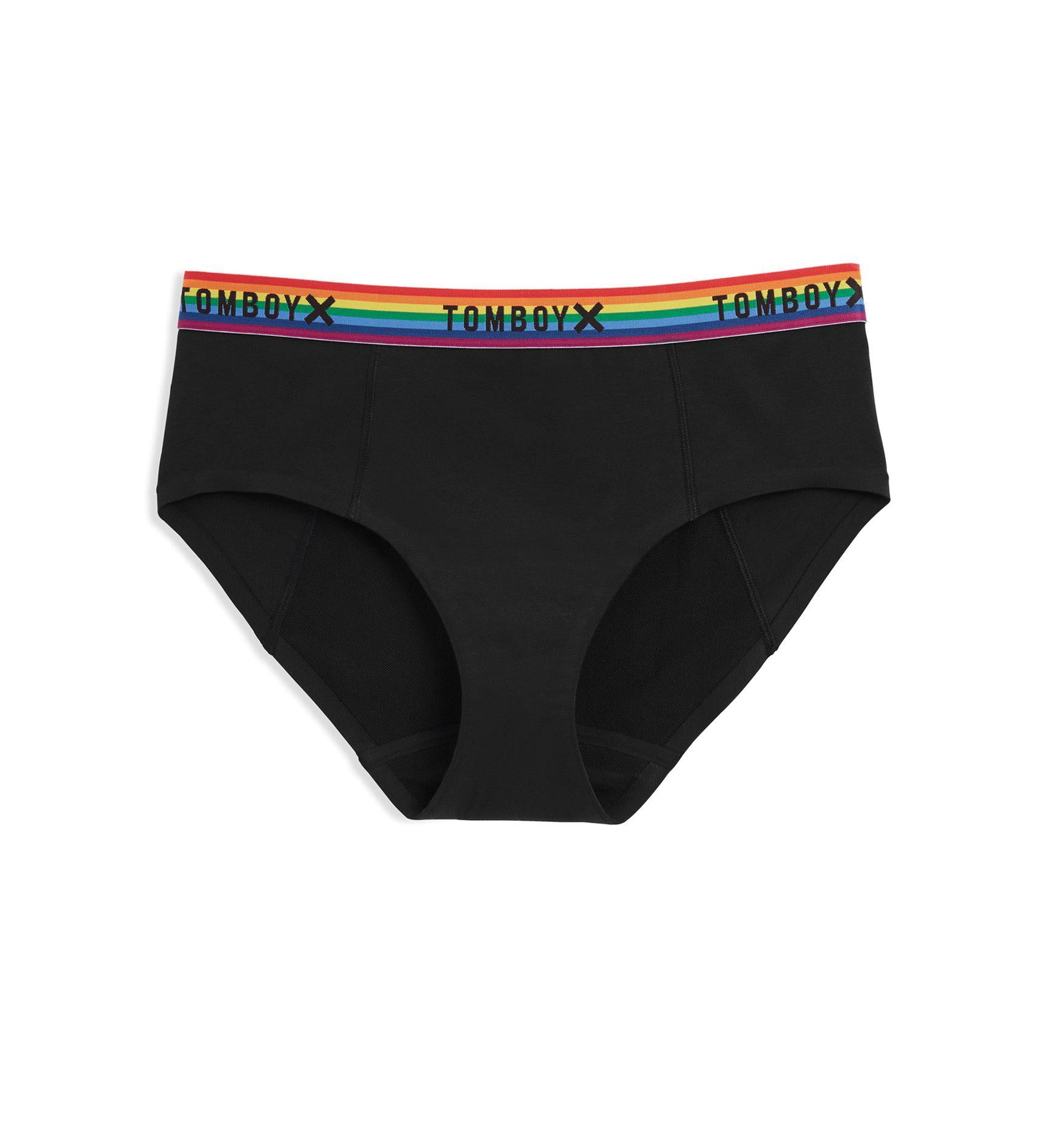 First Line Leakproof Hipster LC - Black Rainbow – TomboyX